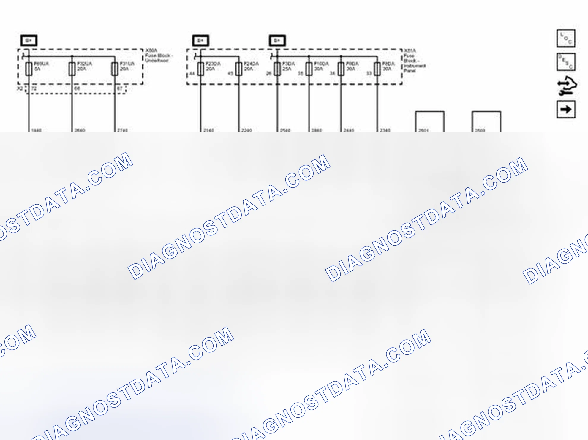 Scheme 8: Power, Ground, Data Communications, and Subsystem References (1 of 4) Wiring Schematics