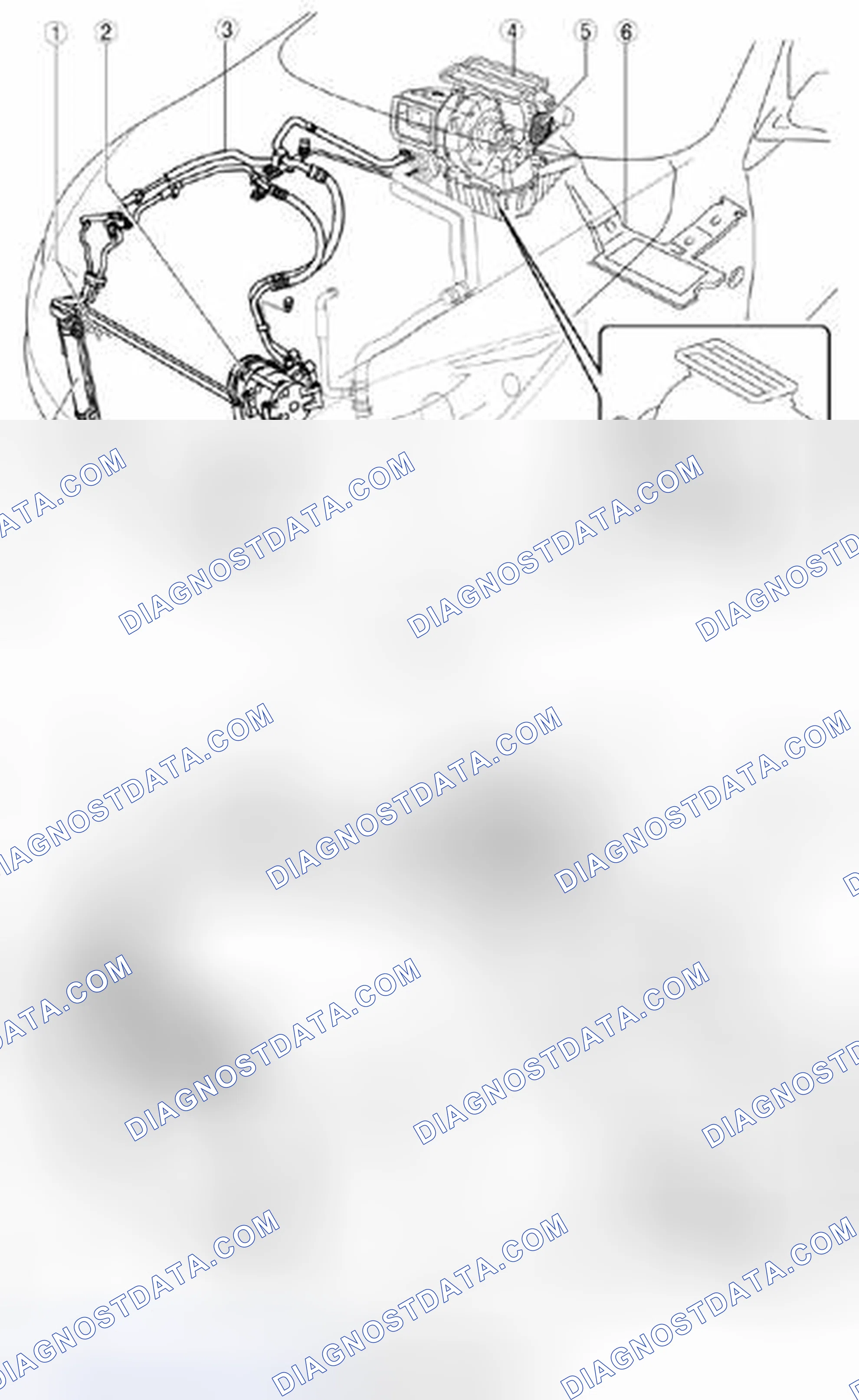 Scheme 2: Identifying HVAC Basic System Components Location - MZR 2.0 And MZR 2.5