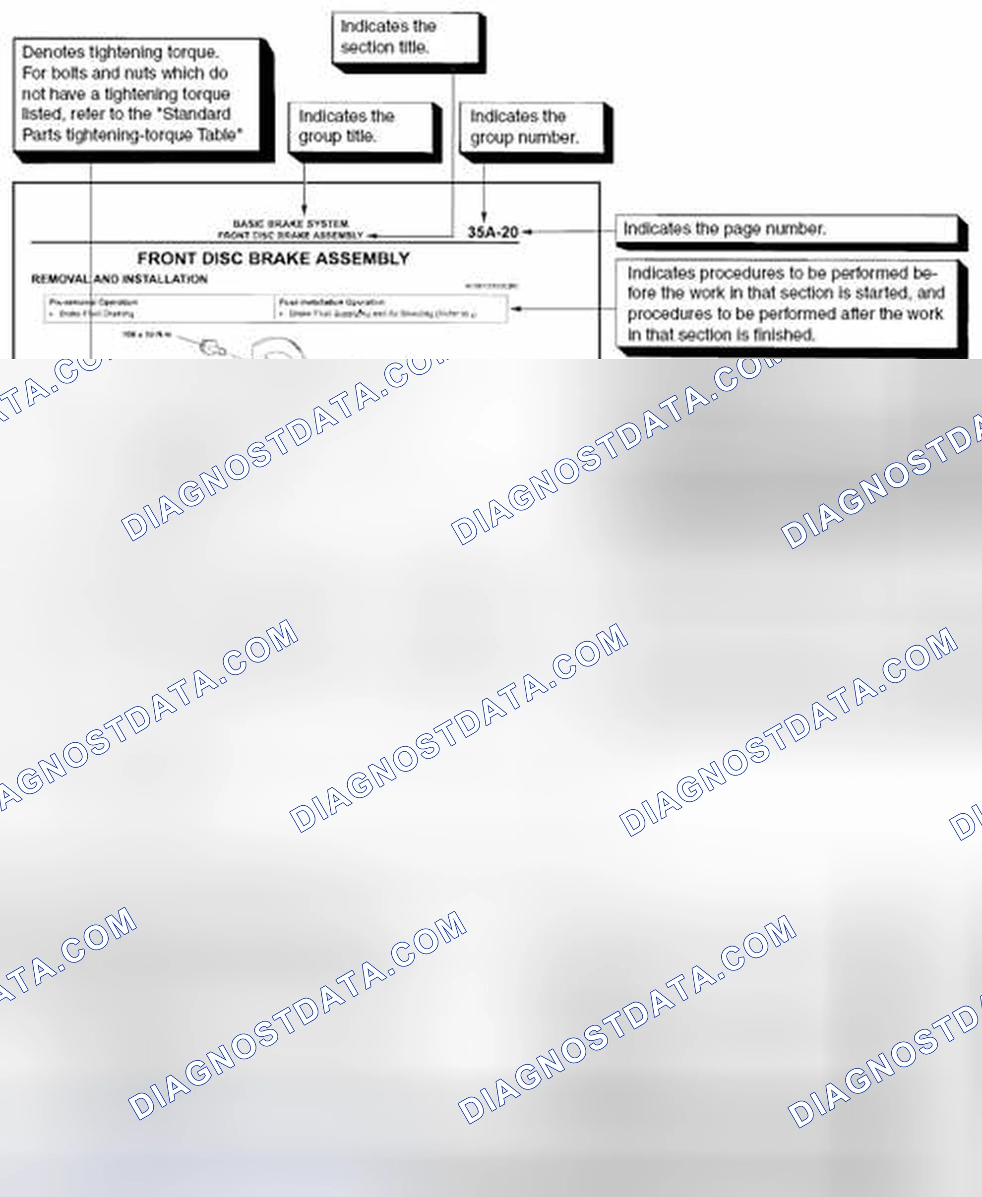 Scheme 113: EXPLANATION OF SERVICE INFORMATION CONTENTS