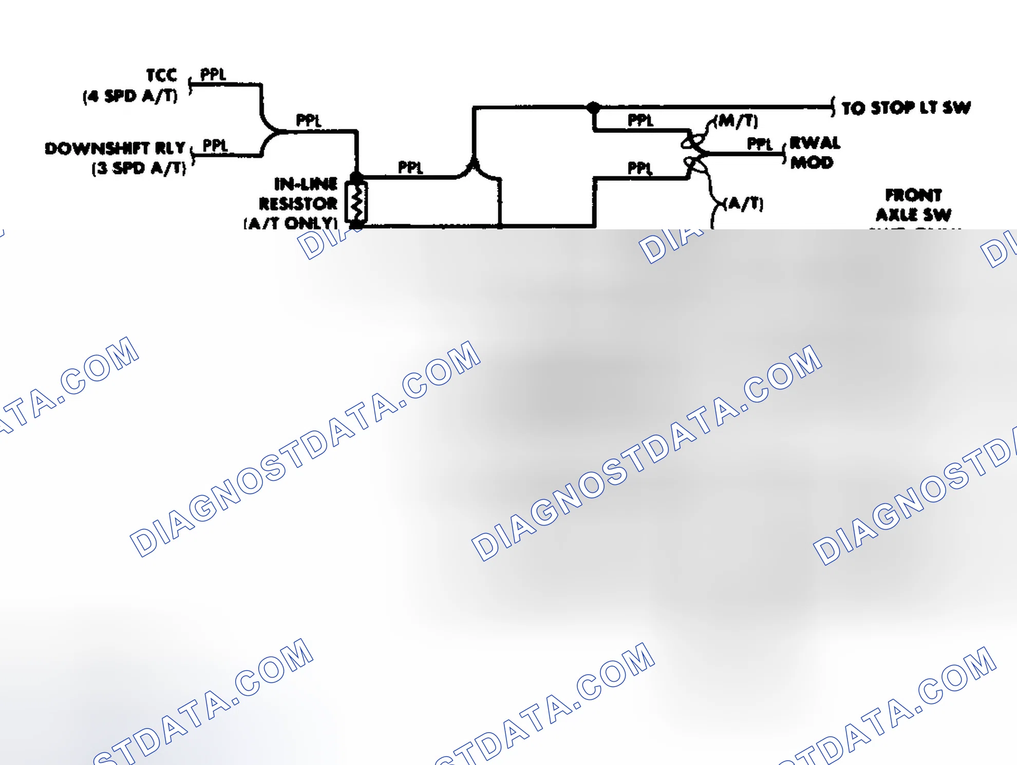Scheme 2: Transfer Case Circuit (1988)