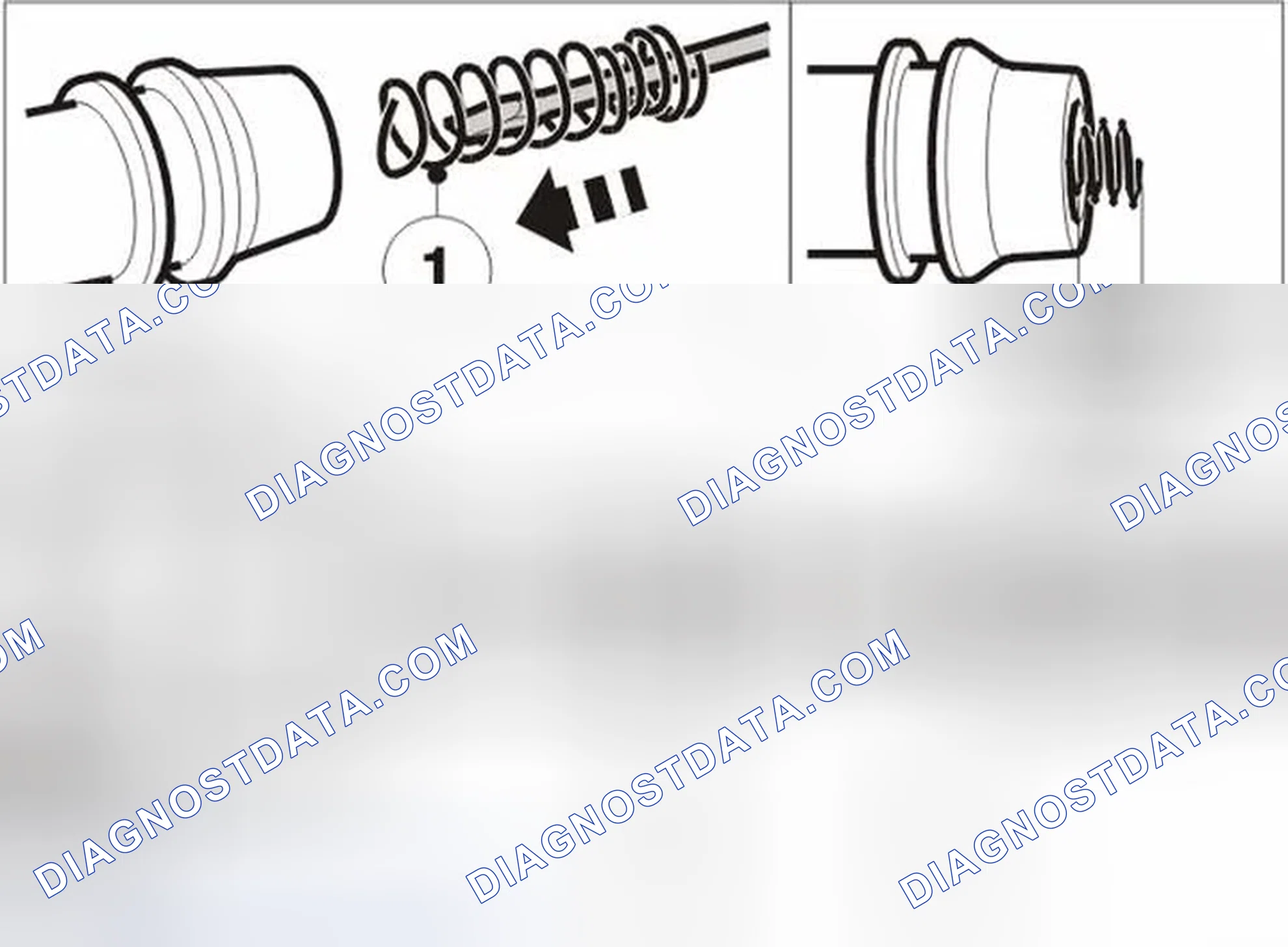Scheme 4: Installing the rubber and spring from the ignition coil