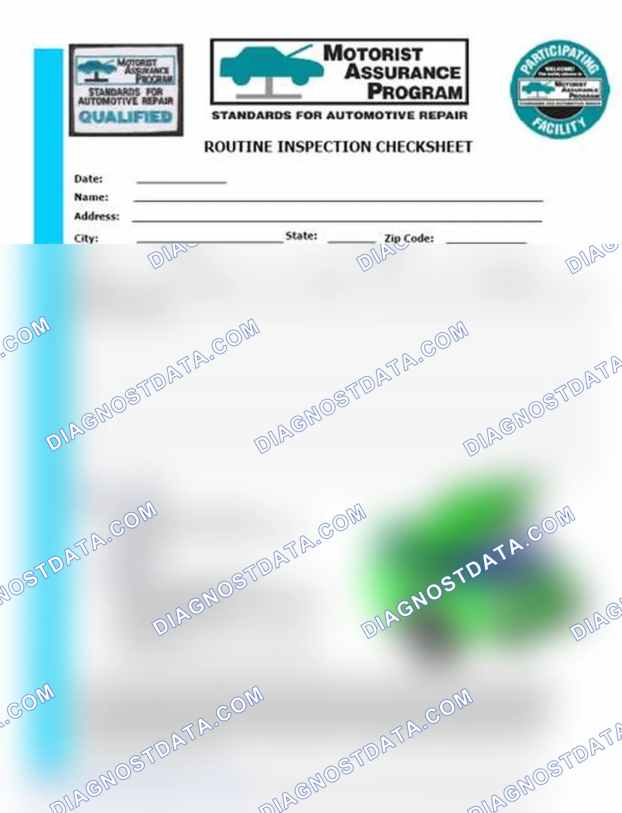 Scheme 26: Routine Inspection Checksheet (1 Of 2)