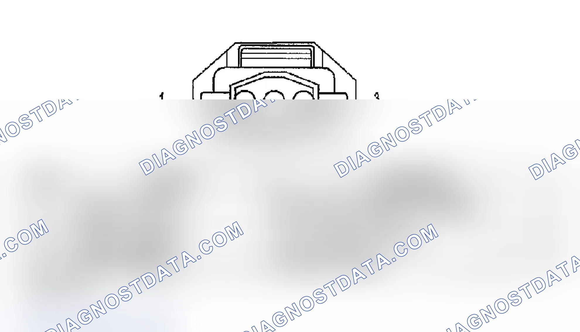 Scheme 771: FUEL CONTROL ACTUATOR CONNECTOR END VIEW