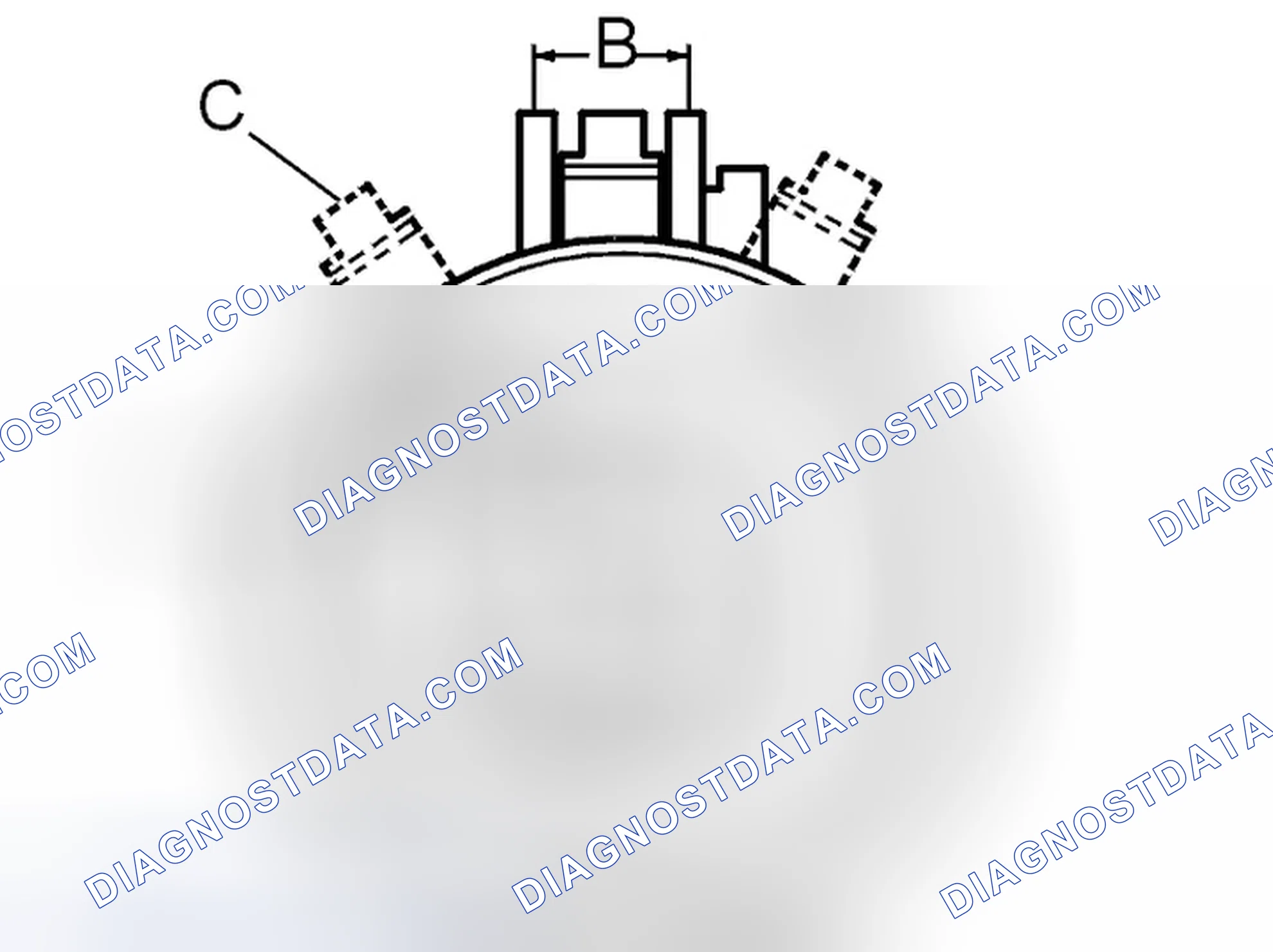 Scheme 35: Adjusting the camshaft belt tensioner and camshaft belt