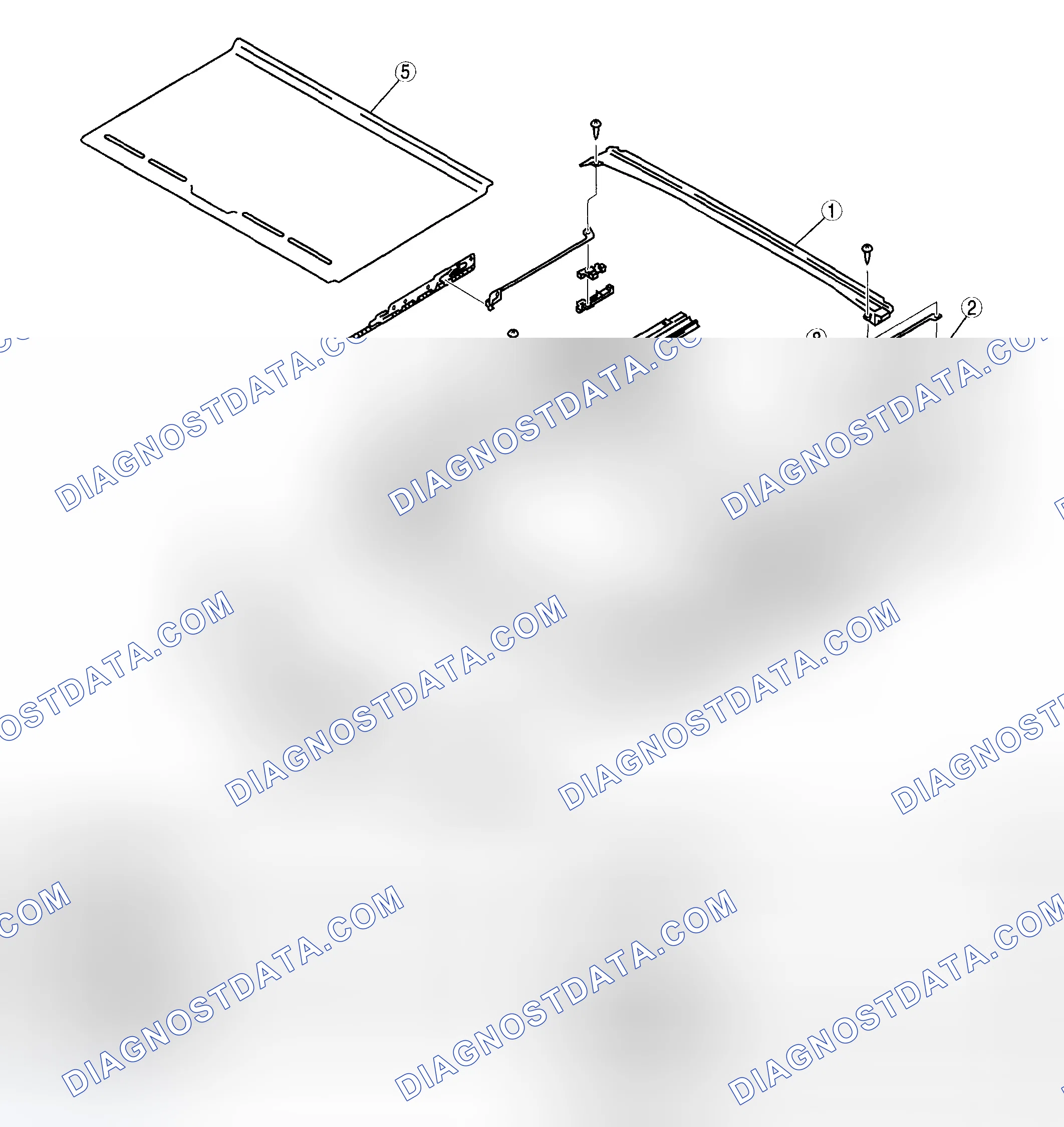 Scheme 8: SUNROOF UNIT DISASSEMBLY/ASSEMBLY