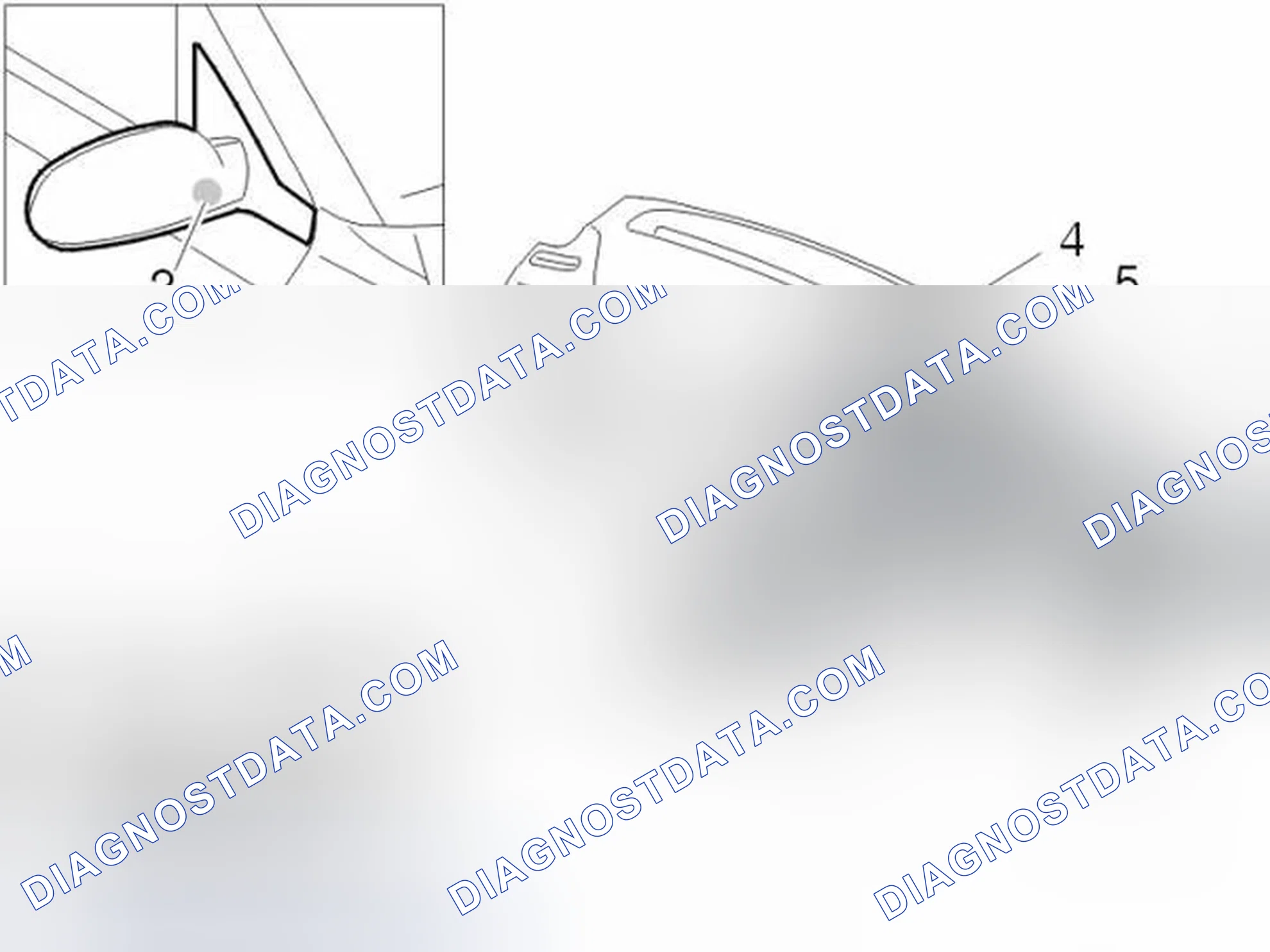 Scheme 9: Passenger compartment / Door mirror