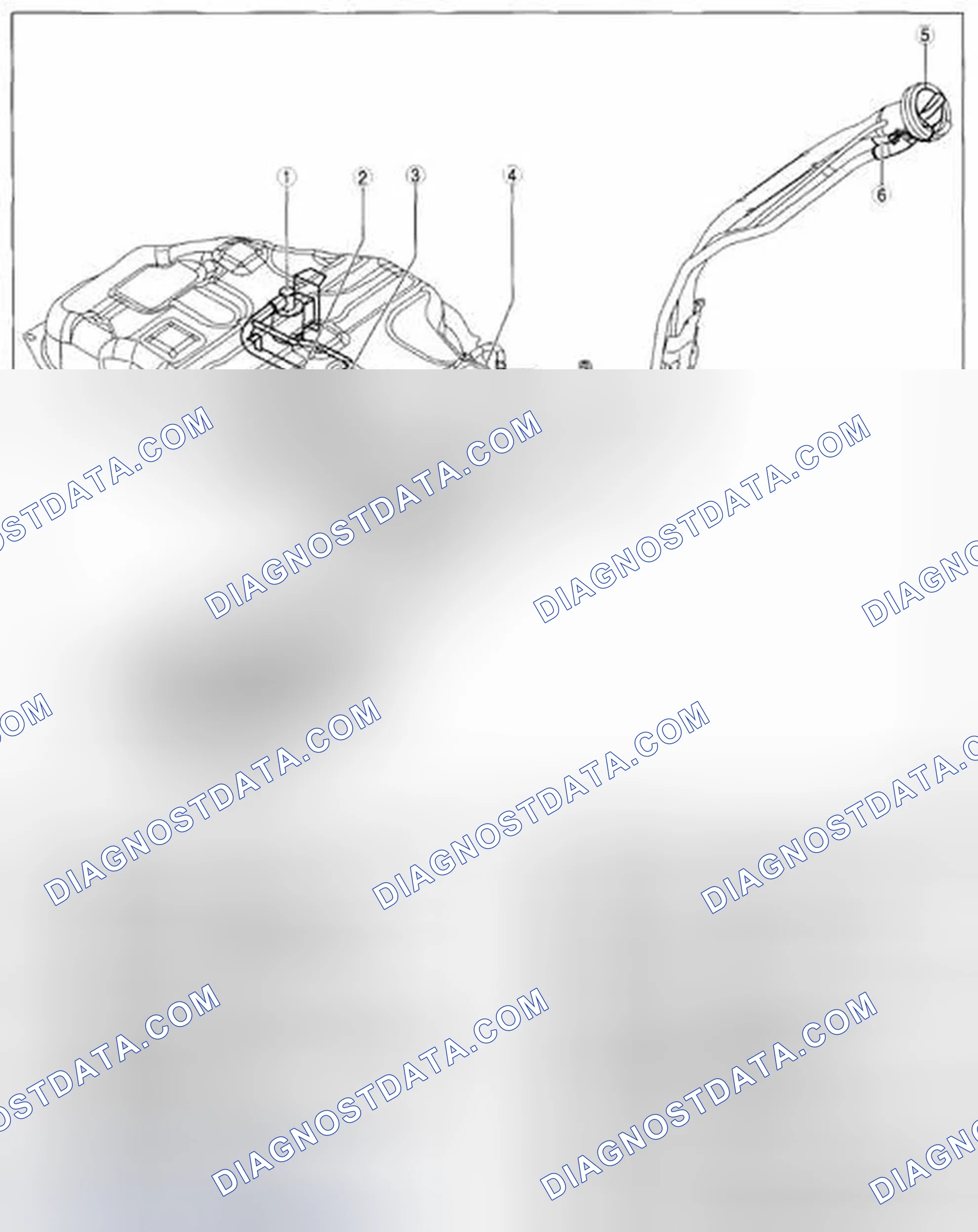 Scheme 19: Identifying Fuel Tank Side (2WD) Components Location (U.S.A. And Canada)