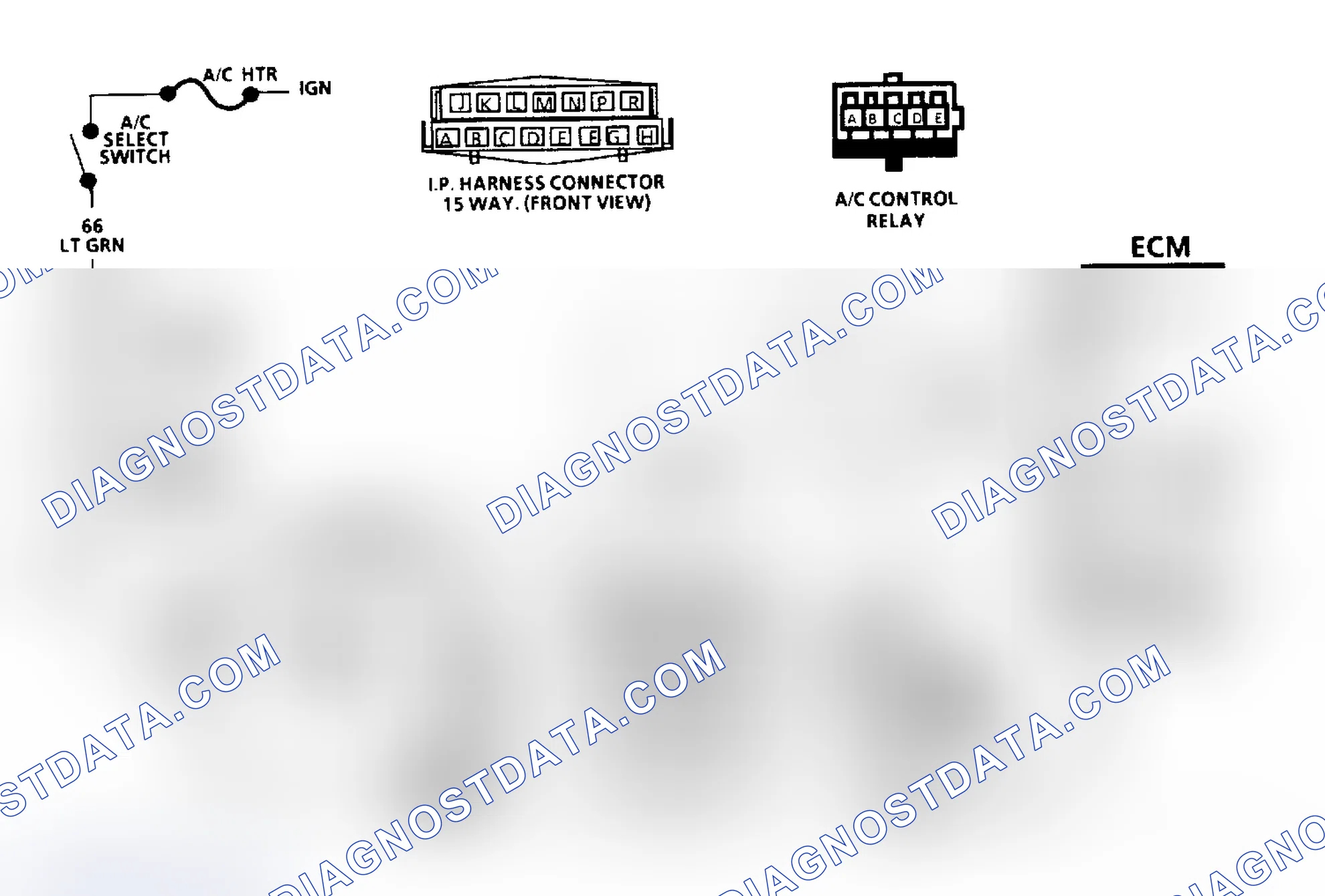 Scheme 357: Chart C10: A/C Clutch Control Schematic