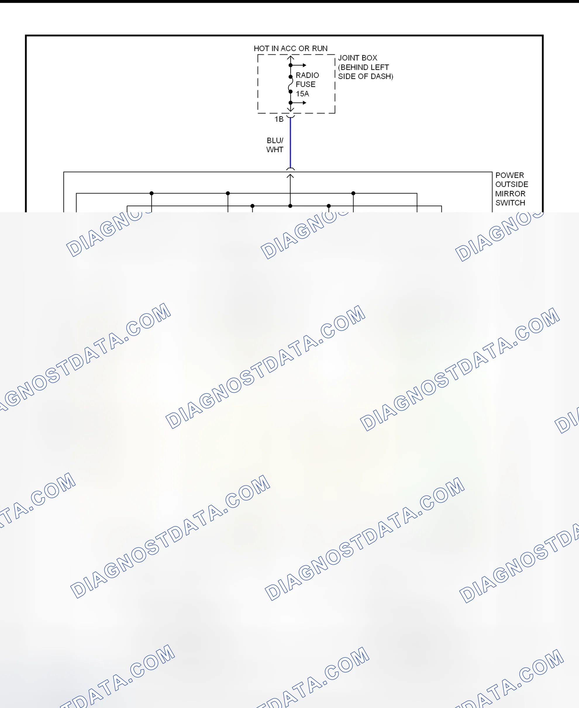Scheme 5: Power Mirror System Wiring Diagram (626)