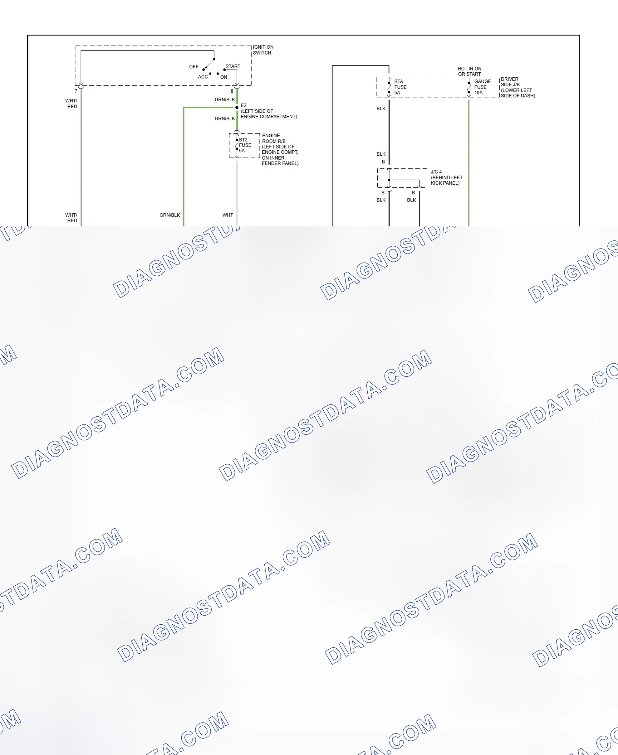 Fig. 34: Starting System Wiring Diagram (Tundra)