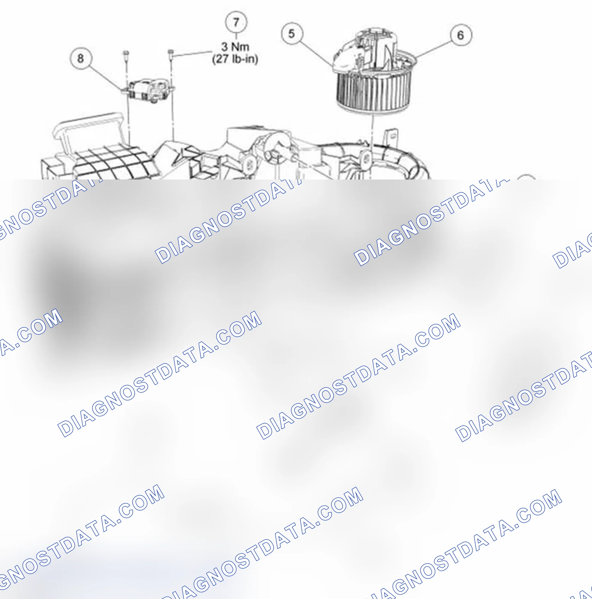 Scheme 327: Heater Core And Evaporator Core Housing