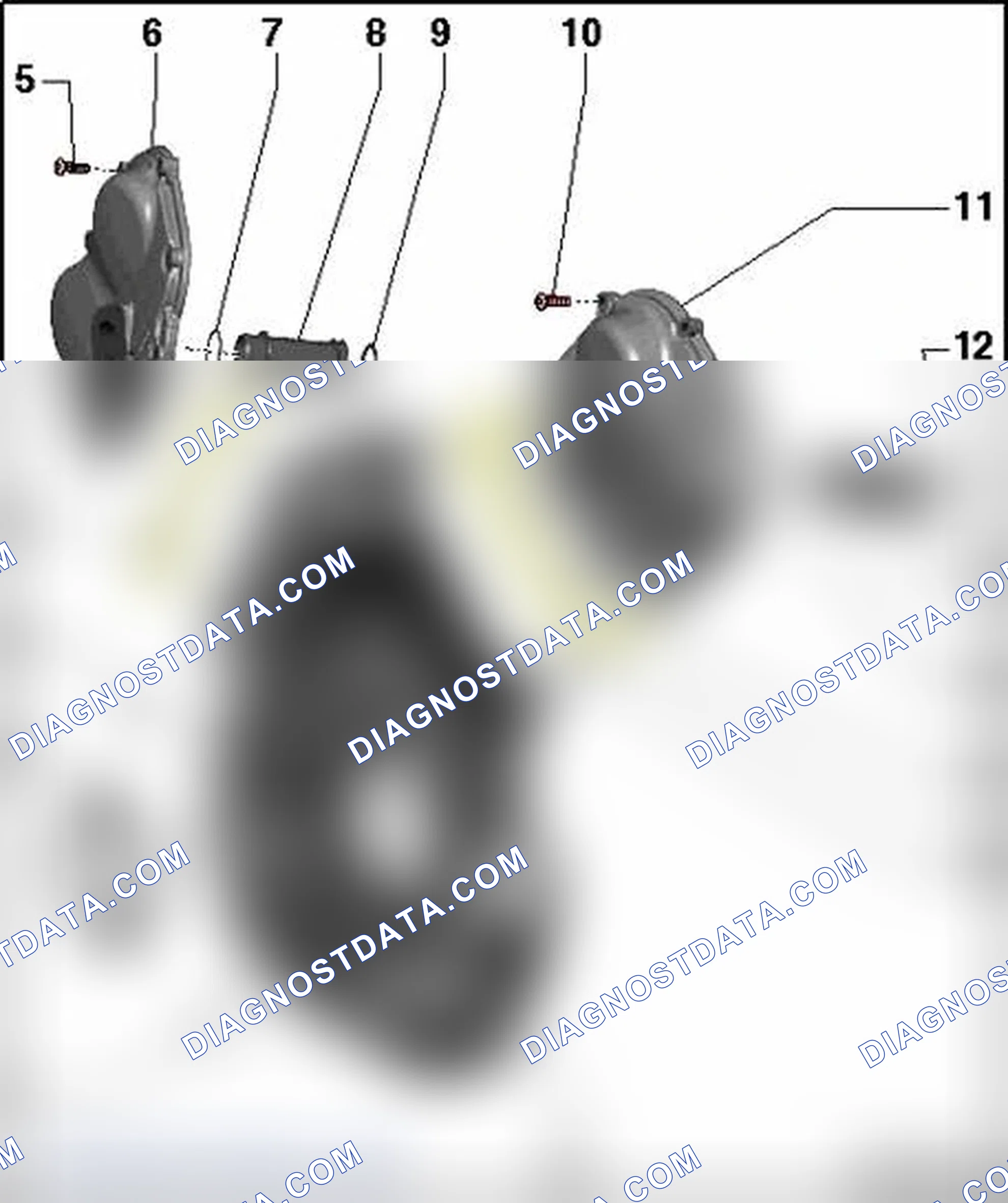 Scheme 187: Timing chain covers, assembly overview