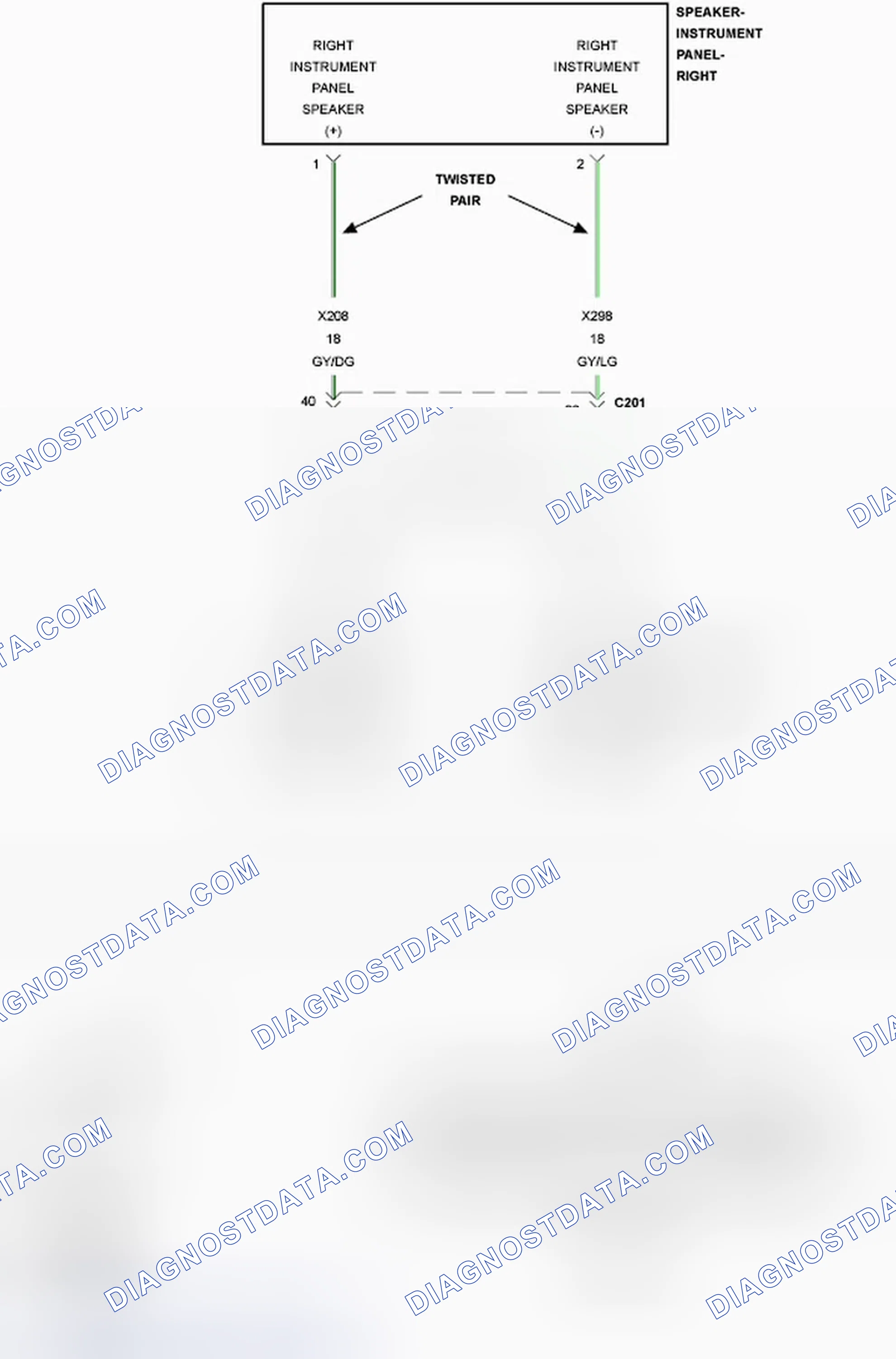 Scheme 30: B1466-CHANNEL 2 AUDIO SPEAKER OUTPUT CIRCUIT LOW