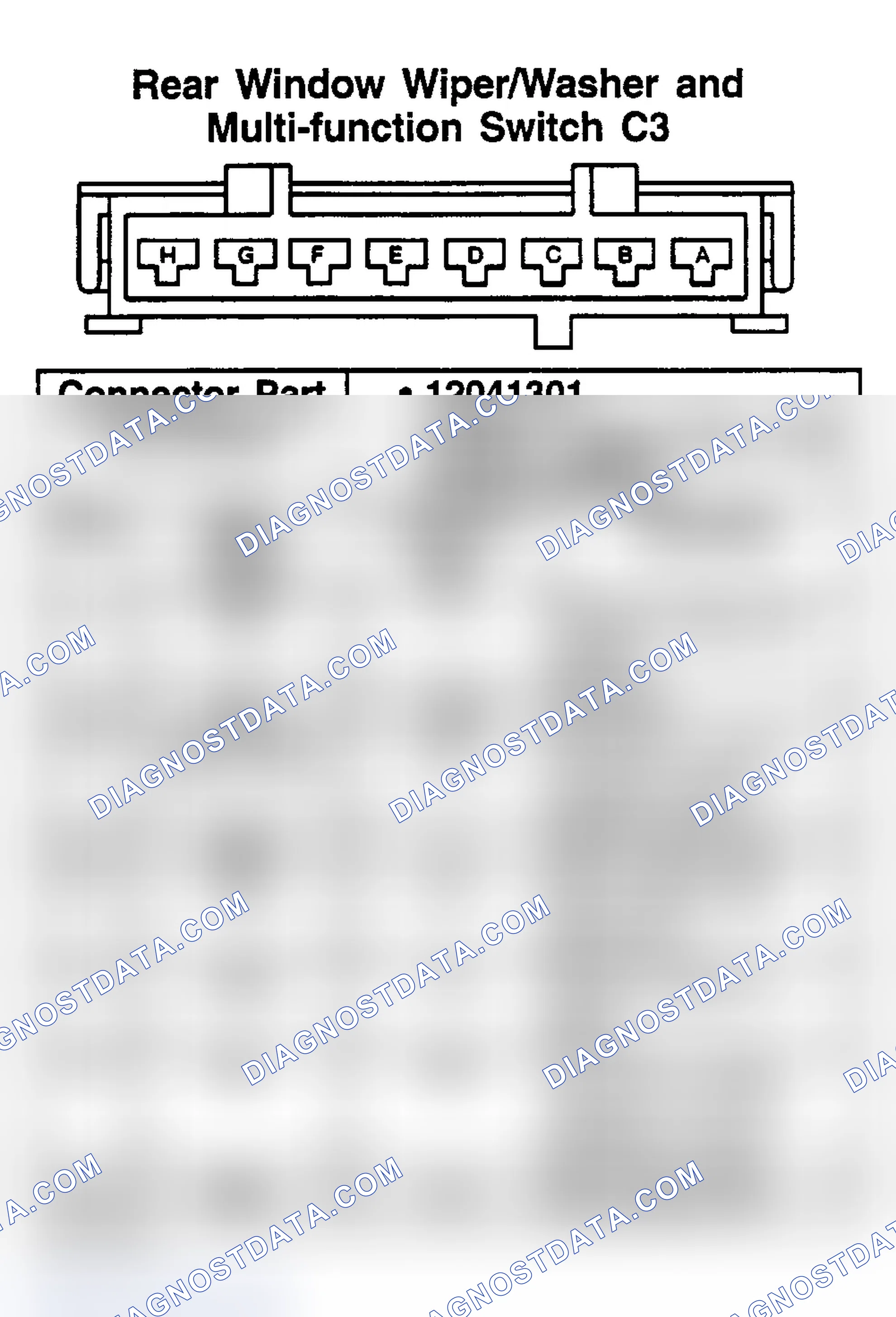 Scheme 82: REAR WINDOW WIPER/WASHER & MULTI-FUNCTION SWITCH C3