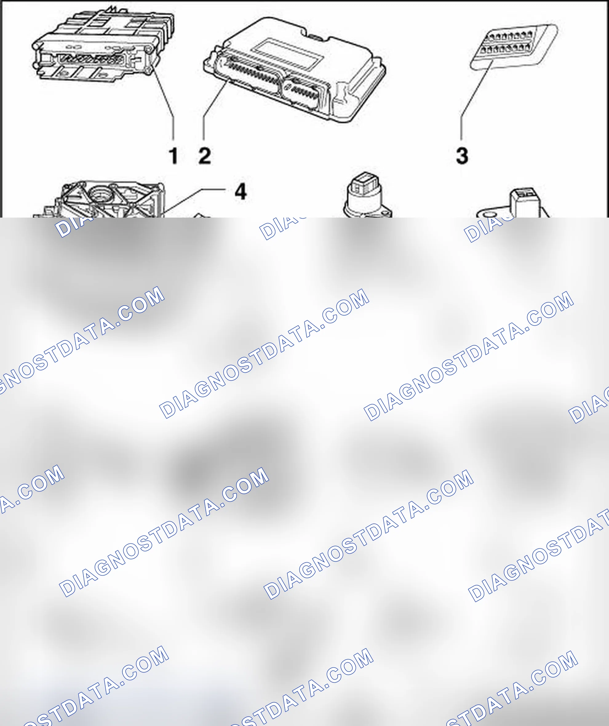 Scheme 58: ELECTRICAL AND ELECTRONIC COMPONENTS AND LOCATIONS