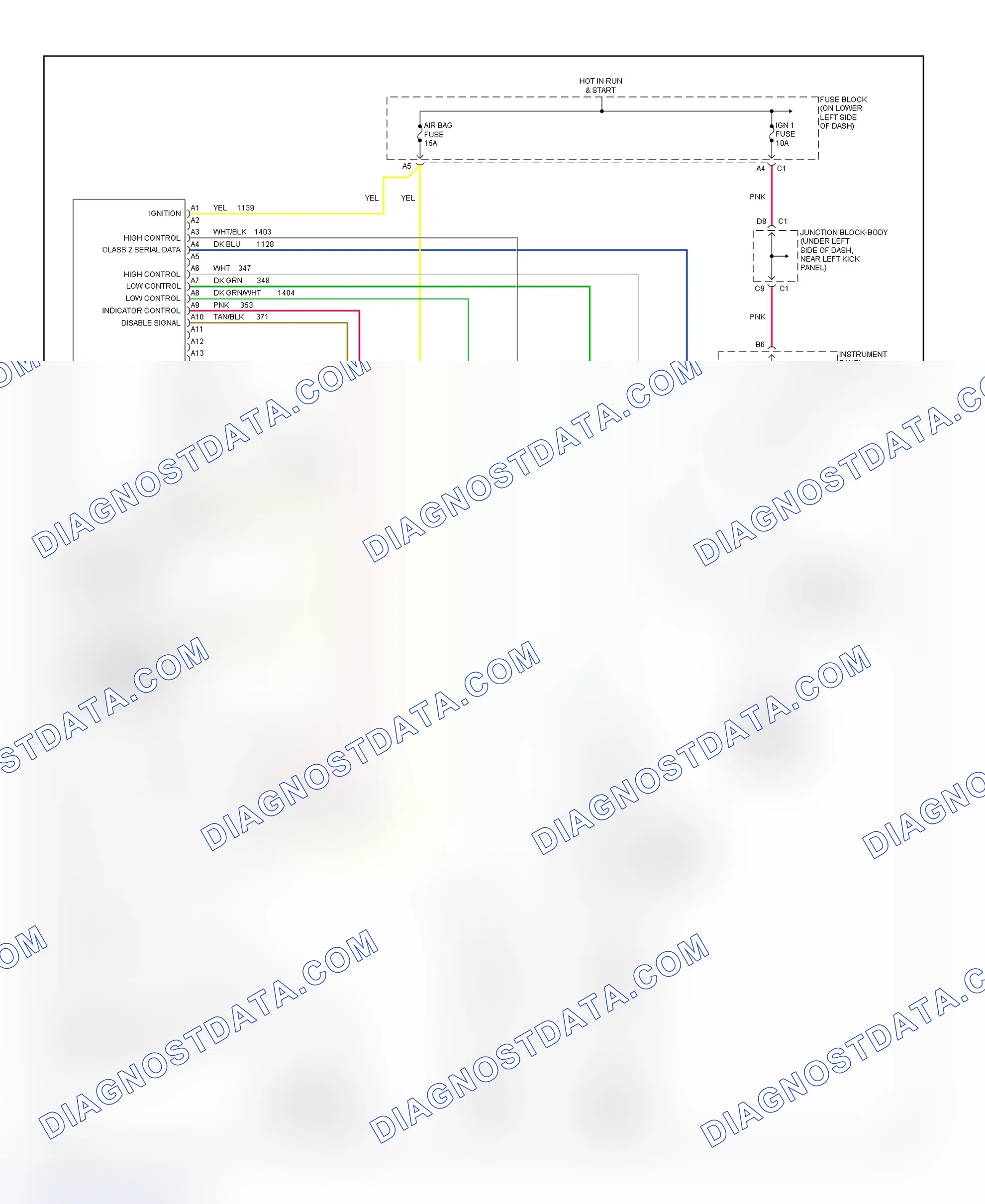 Scheme 54: SIR System Wiring Diagram (Sierra 3500 & Silverado 3500)
