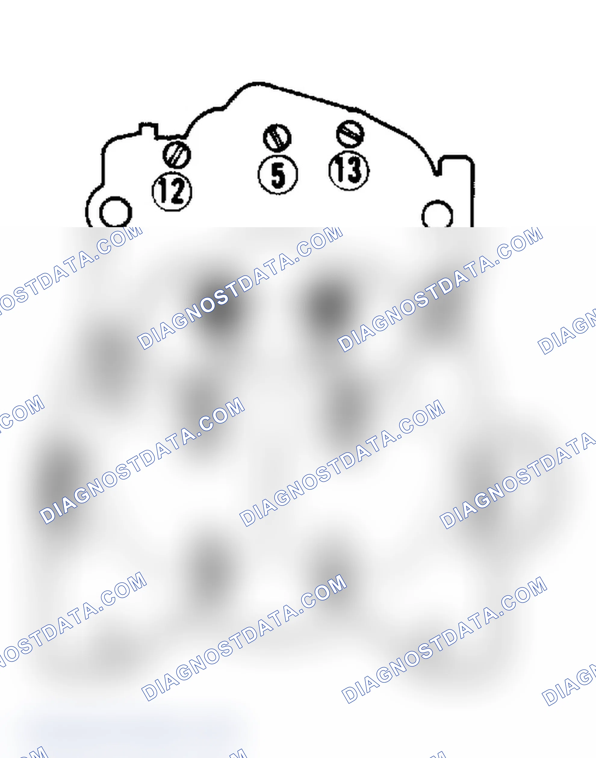 Scheme 19: Air Horn Screw Tightening Sequence Screws 1 and 2 are countersunk next to venturi.