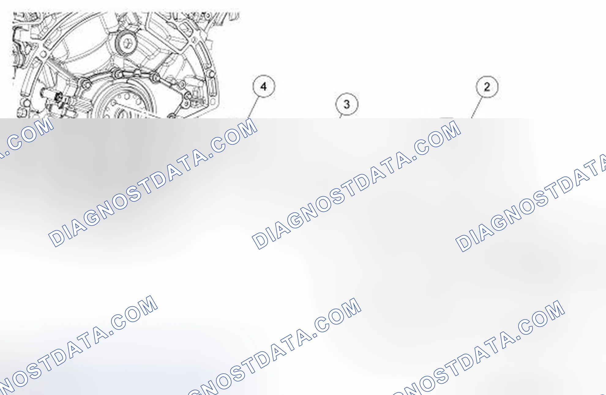 Scheme 9: Lower End Components - Exploded View, Flexplate and Crankshaft Rear Seal