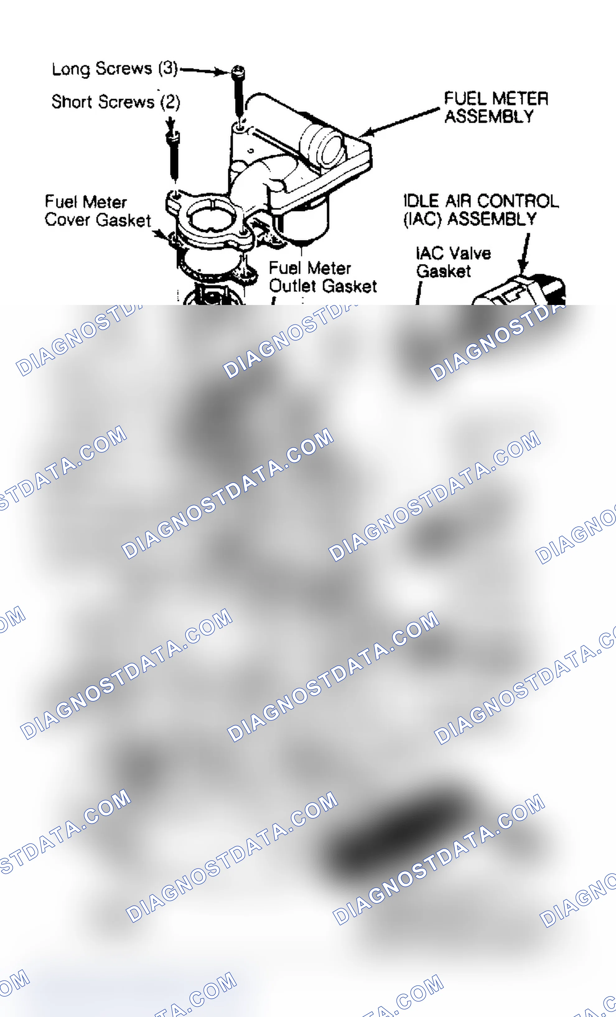 Scheme 24: Exploded View of Rochester Single Unit Throttle Body Assembly