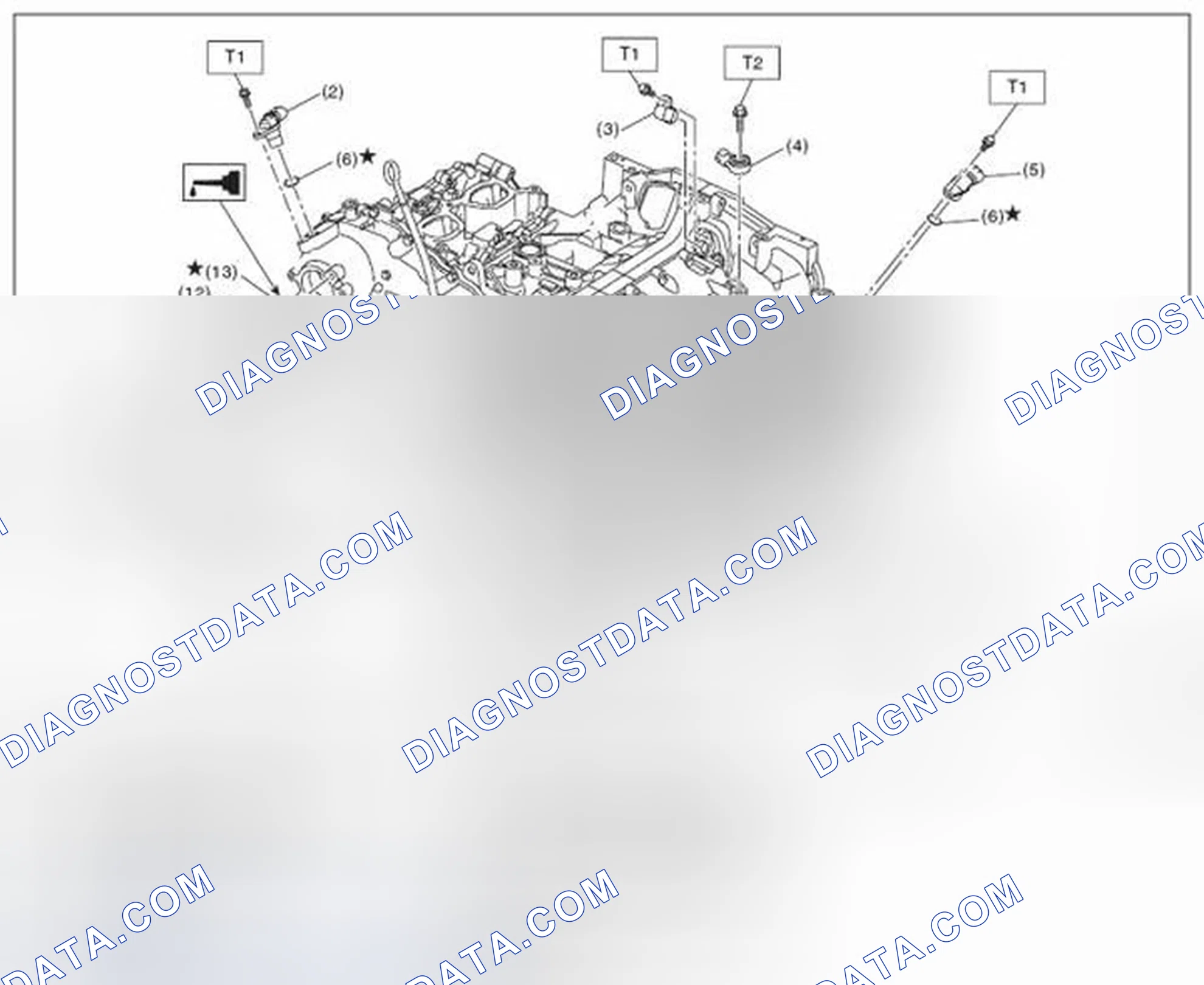 Scheme 37: CRANKSHAFT POSITION, CAMSHAFT POSITION AND KNOCK SENSORS
