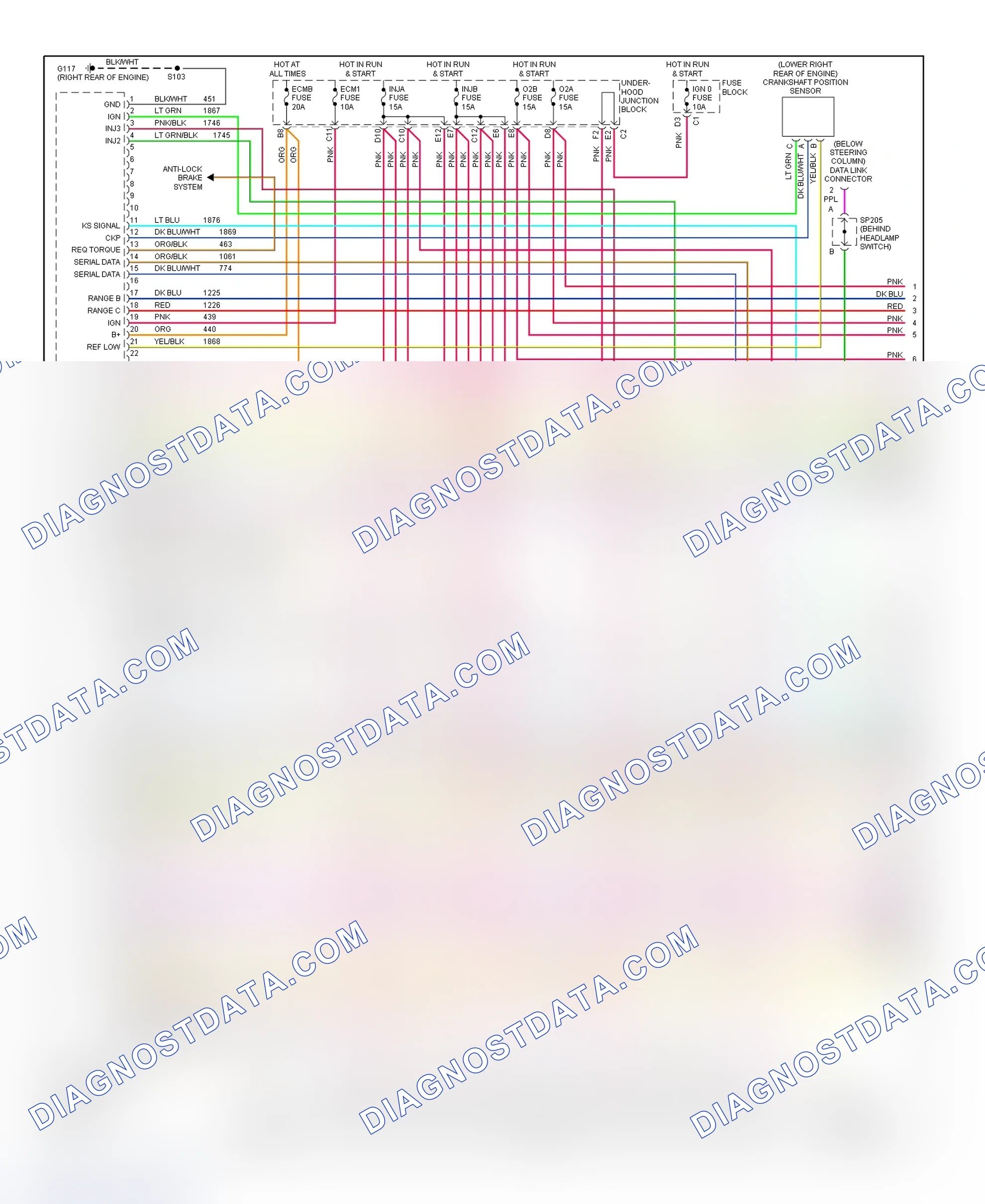 Scheme 178: PCM Wiring Diagram (Sierra, Silverado, Suburban, Tahoe, Yukon & Yukon XL - 4.8L & 5.3L - Canadian Built - 1 Of 5)