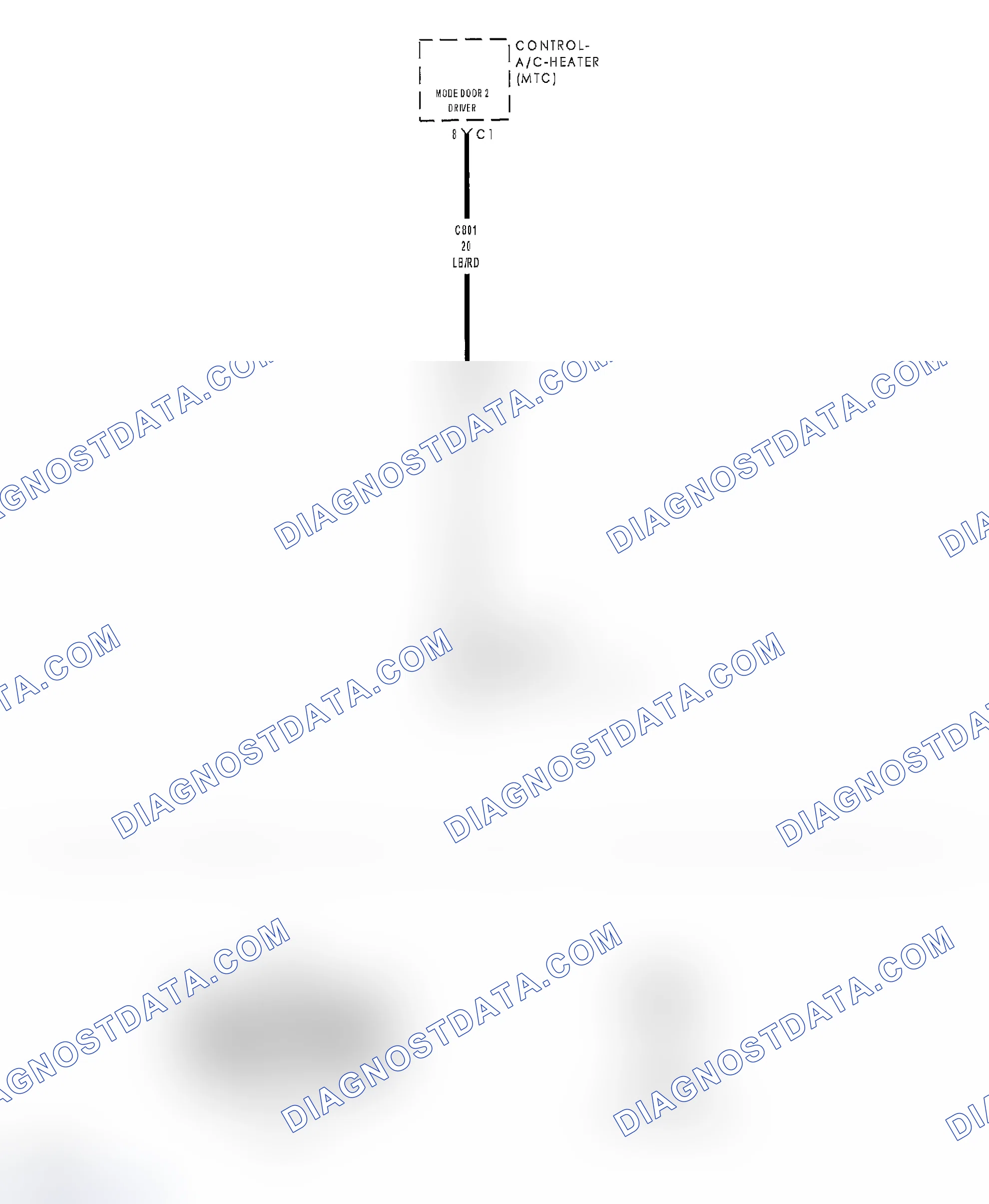 Scheme 121: B1048-FLOOR/DEFROST MODE DOOR CONTROL CIRCUIT HIGH (MTC)