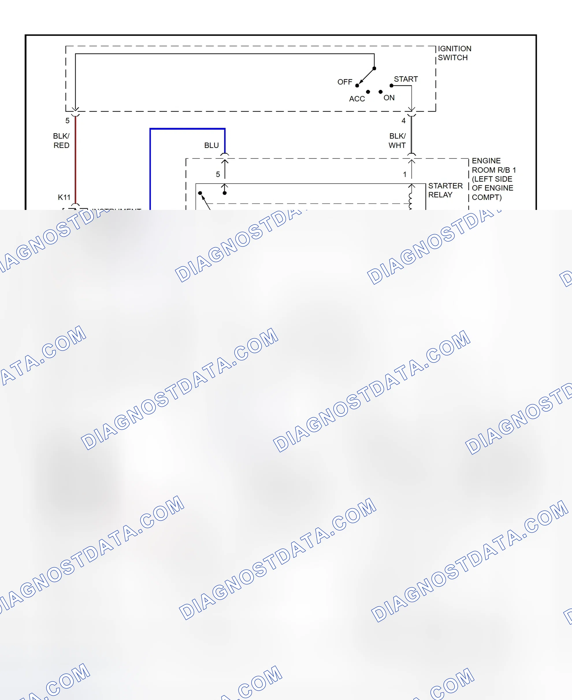 Fig. 22: Starting System Wiring Diagram (Celica)