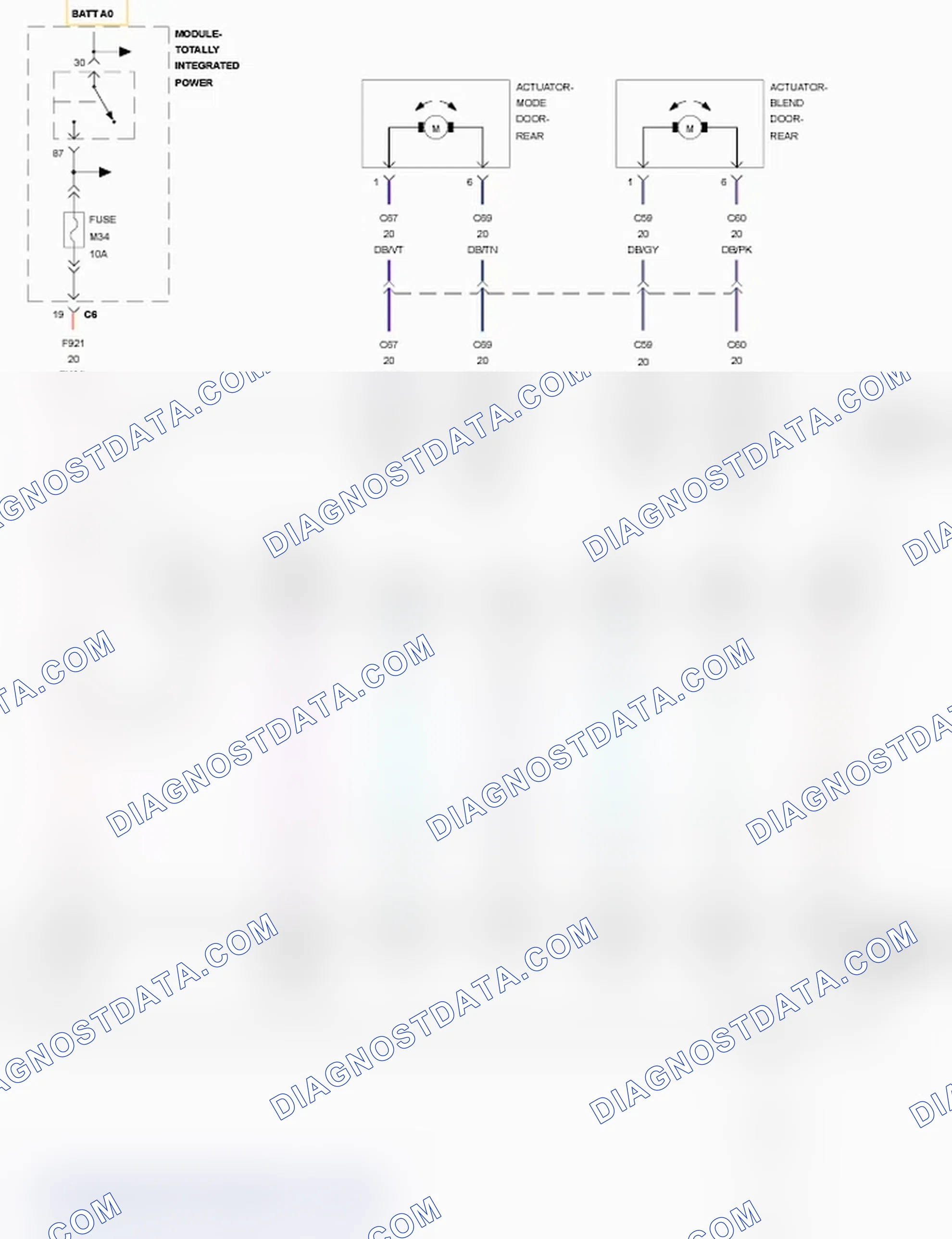 Scheme 1: B1027-11-REAR CONTROL HEAD BLOWER REQUEST INPUT - CIRCUIT SHORT TO GROUND