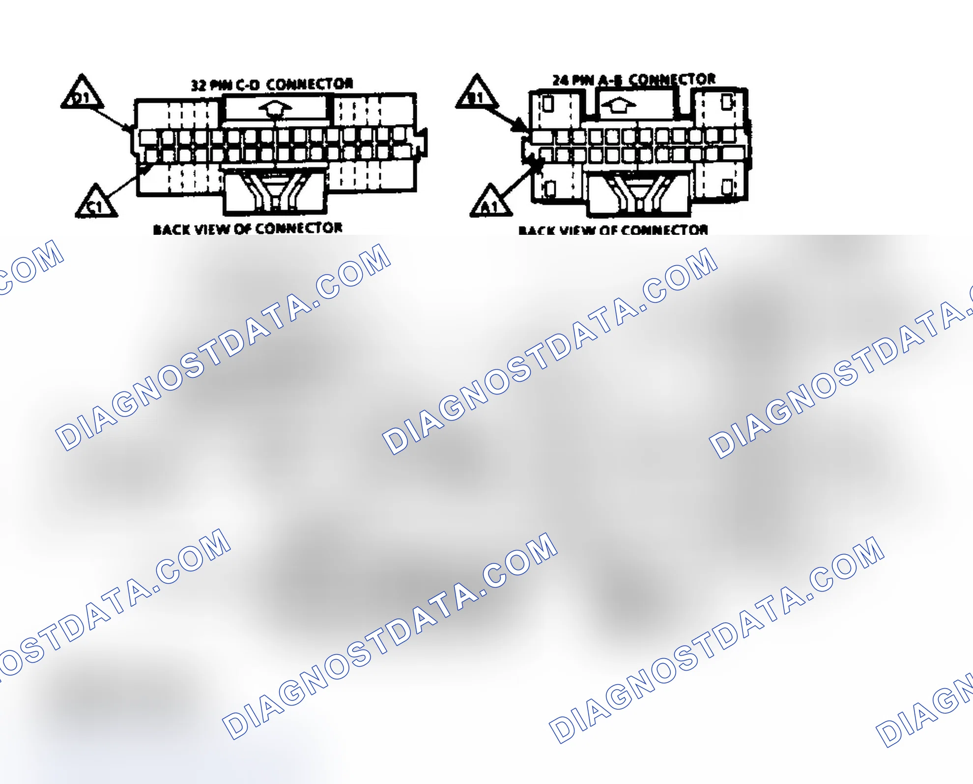 Scheme 186: Schematic A1, No "Service Engine Soon" Light (2.8L & 5.0L)