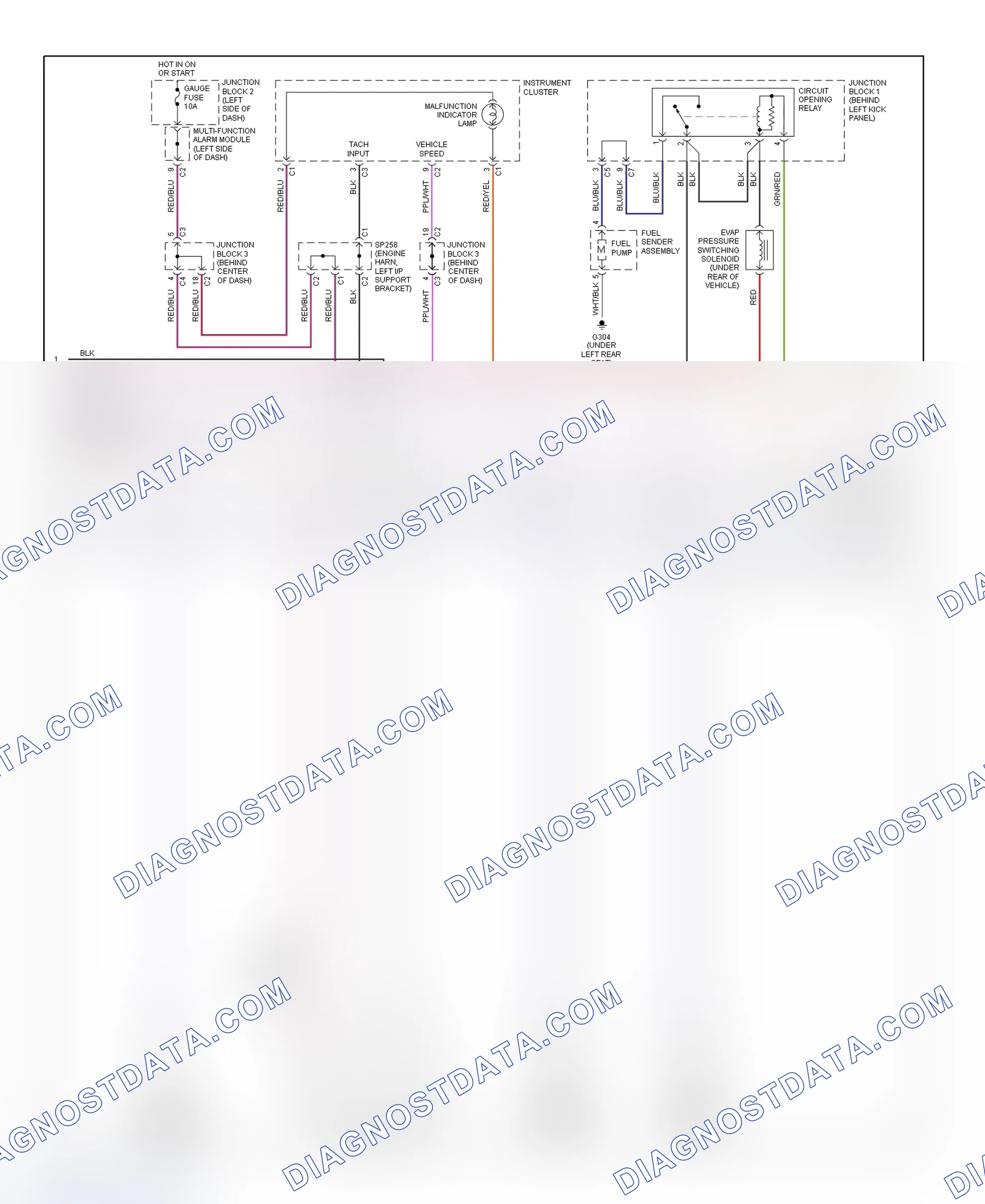 Scheme 149: PCM Wiring Diagram (Prizm - 1.8L Without 4-Speed A/T - 2 Of 3)