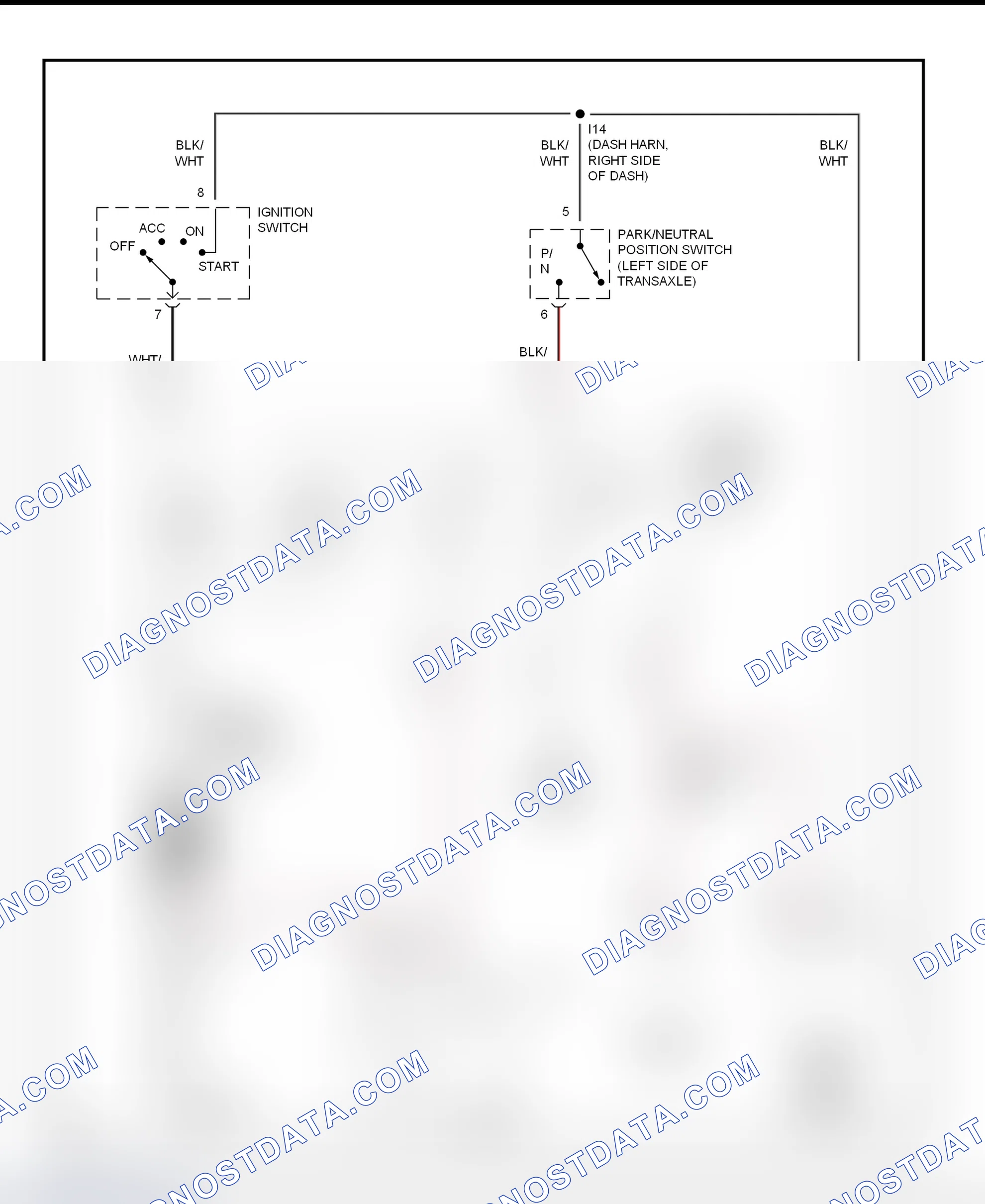 Fig. 18: Starting System Wiring Diagram (Avalon)