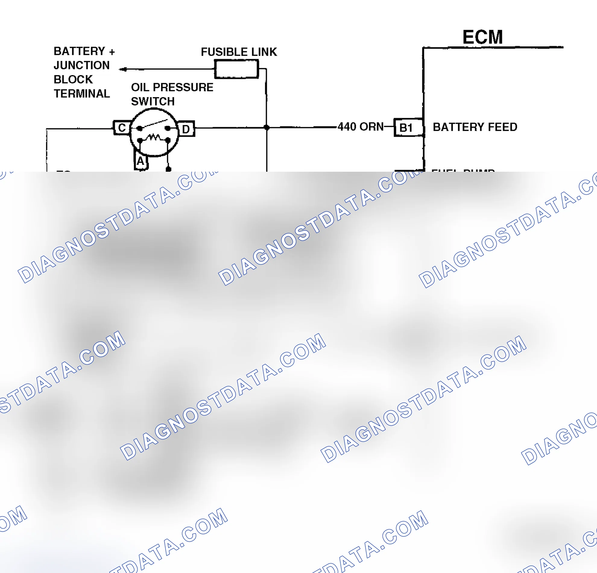 Scheme 177: Code 54 Schematic ("C" & "K" Series 5.0L M/T) Fuel Pump Circuit