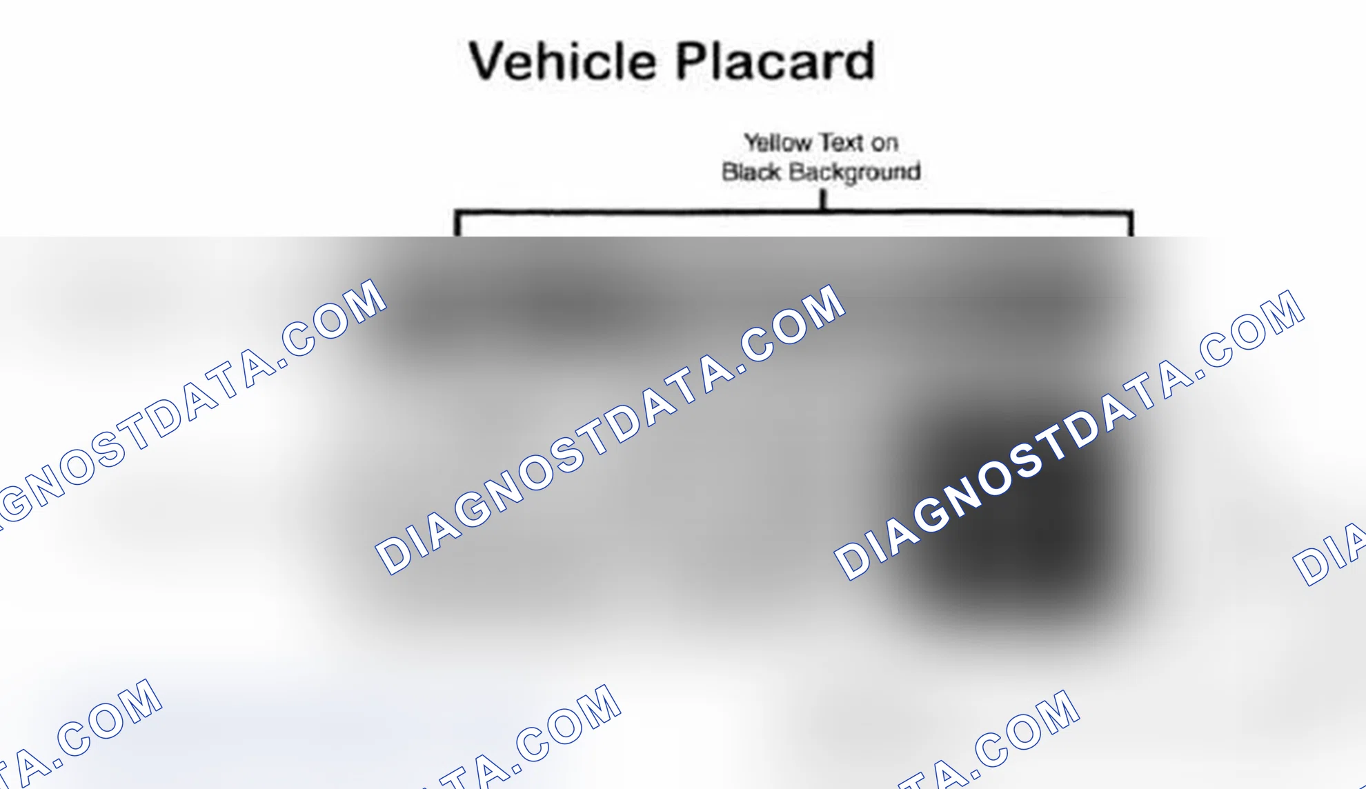 Scheme 28: Vehicle Tire Placard - Typical
