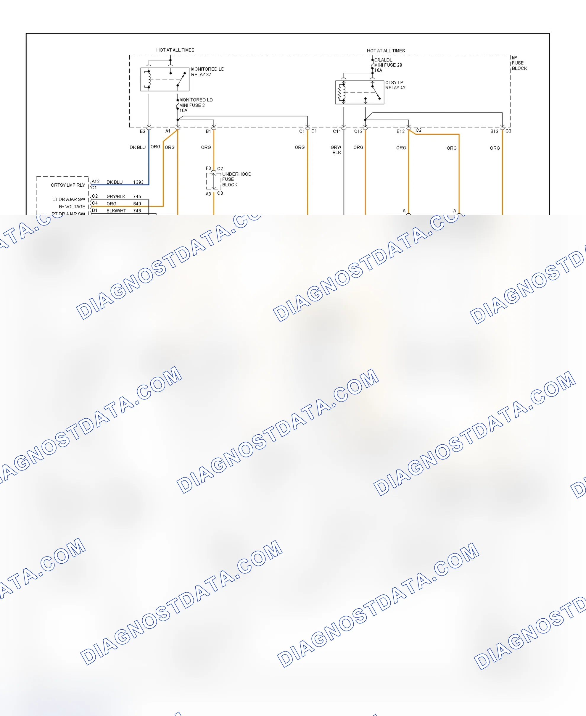 Scheme 28: Illumination/Interior Lights Wiring Diagram (Corvette - 1 Of 2)