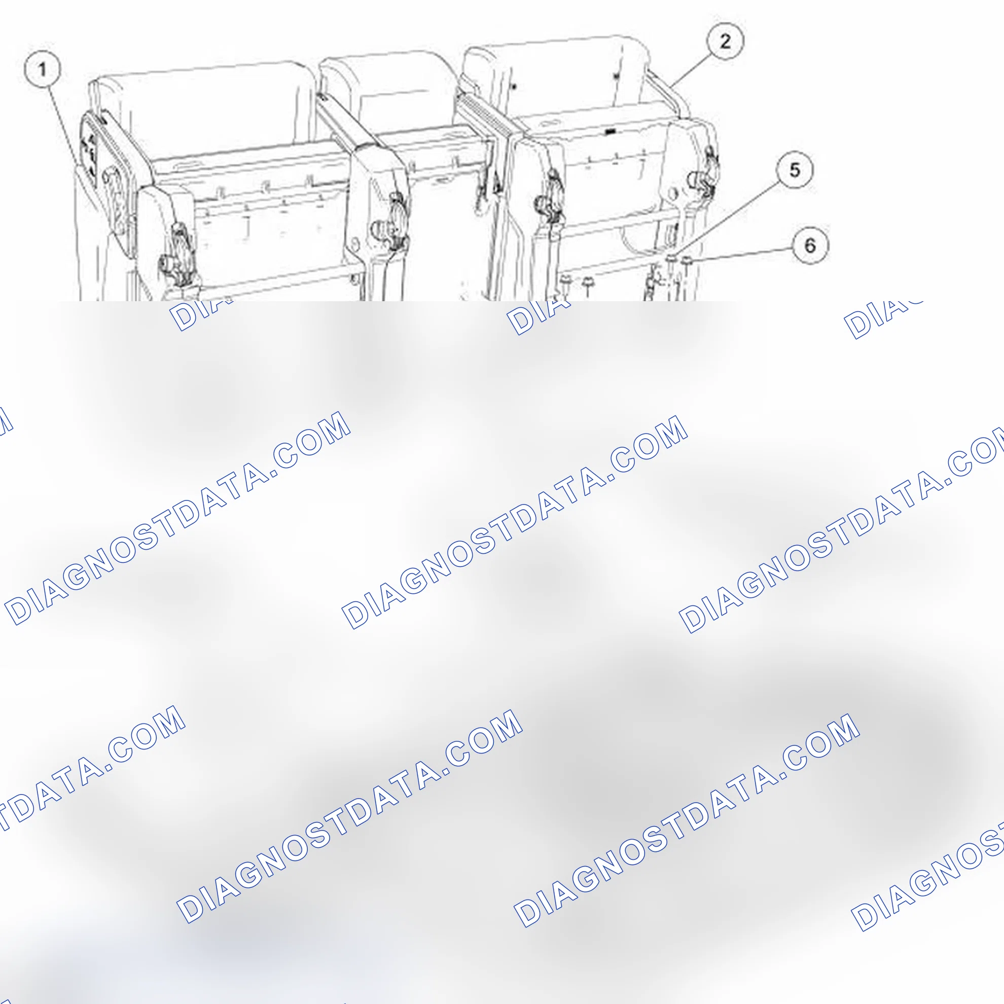 Scheme 145: Seat - Rear, Second Row, Taurus X