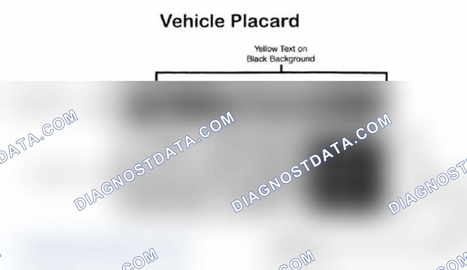 Scheme 28: Vehicle Tire Placard - Typical