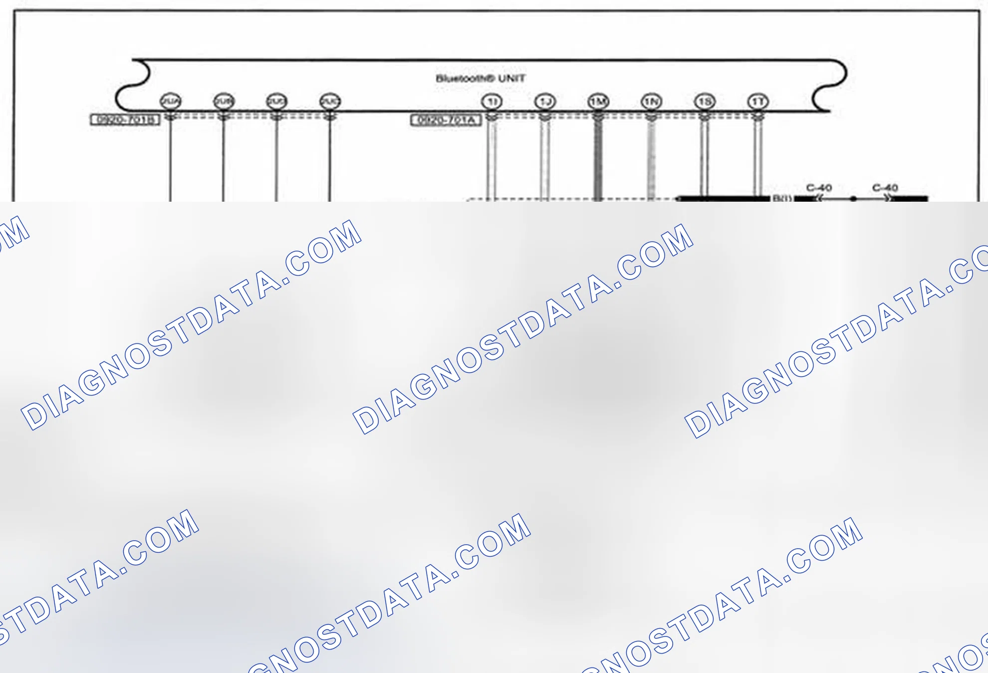 Scheme 330: Bluetooth® System (Hands-Free Telephone System) Wiring Diagram - 0920-7b (1 Of 2)