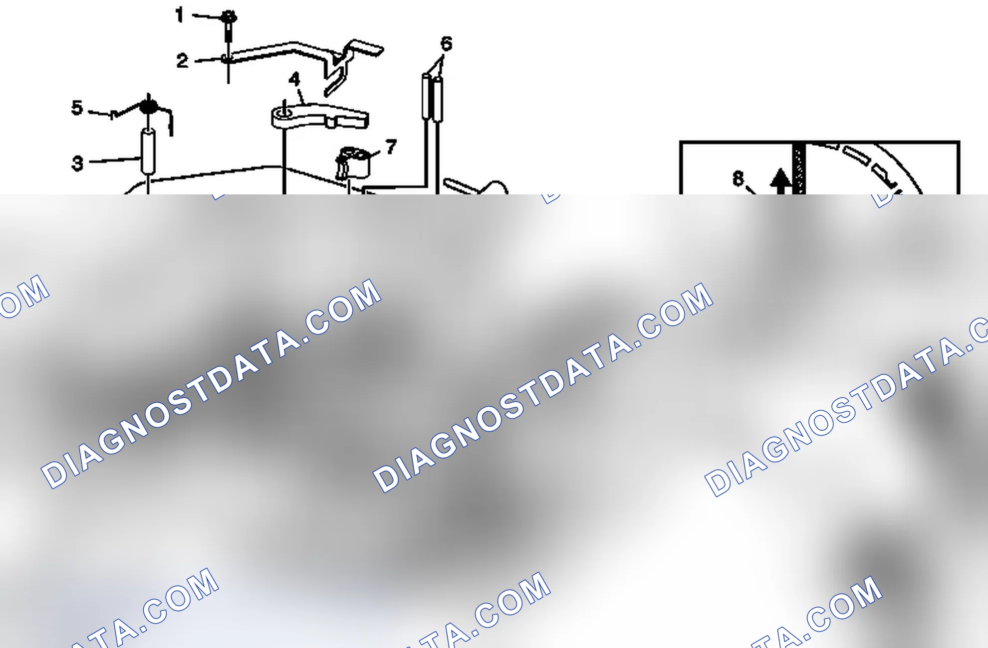 Scheme 160: Manual Shift Detent Lever with Shaft Position Switch Assembly and Park Pawl Actuator Removal