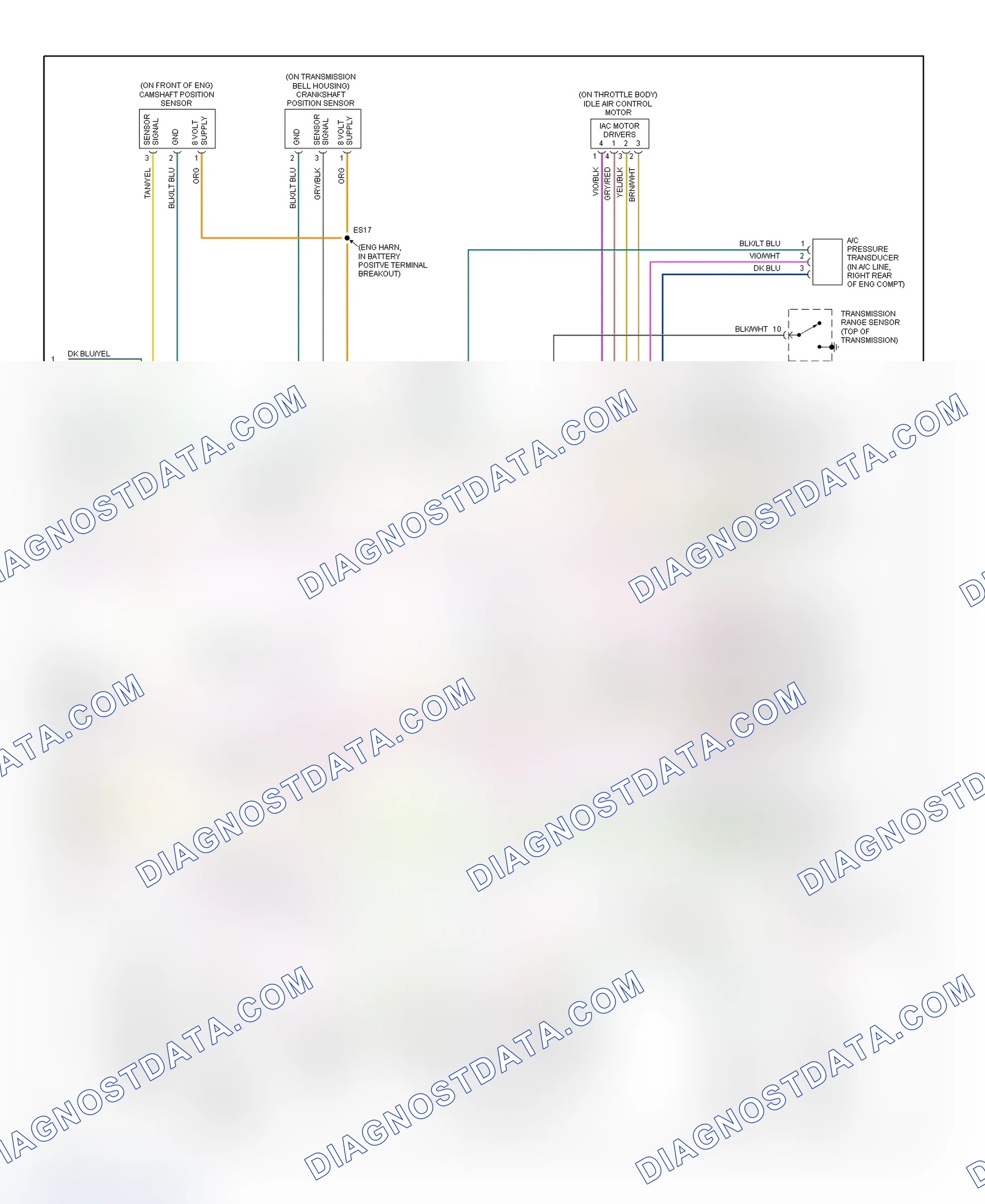 Scheme 18: PCM Wiring Diagram (Caravan, Town & Country, & Voyager - 3.3L, 3.3L Flex-Fuel & 3.8L - 3 Of 3)
