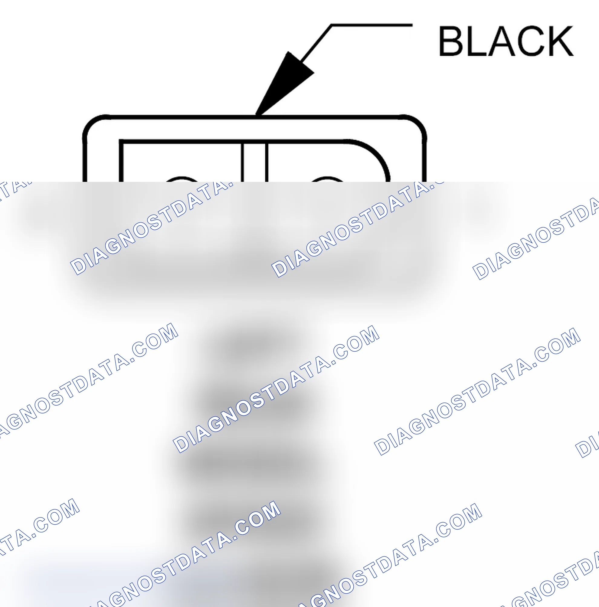 Scheme 166: Left Rear Wheel Speed Sensor Connector End View