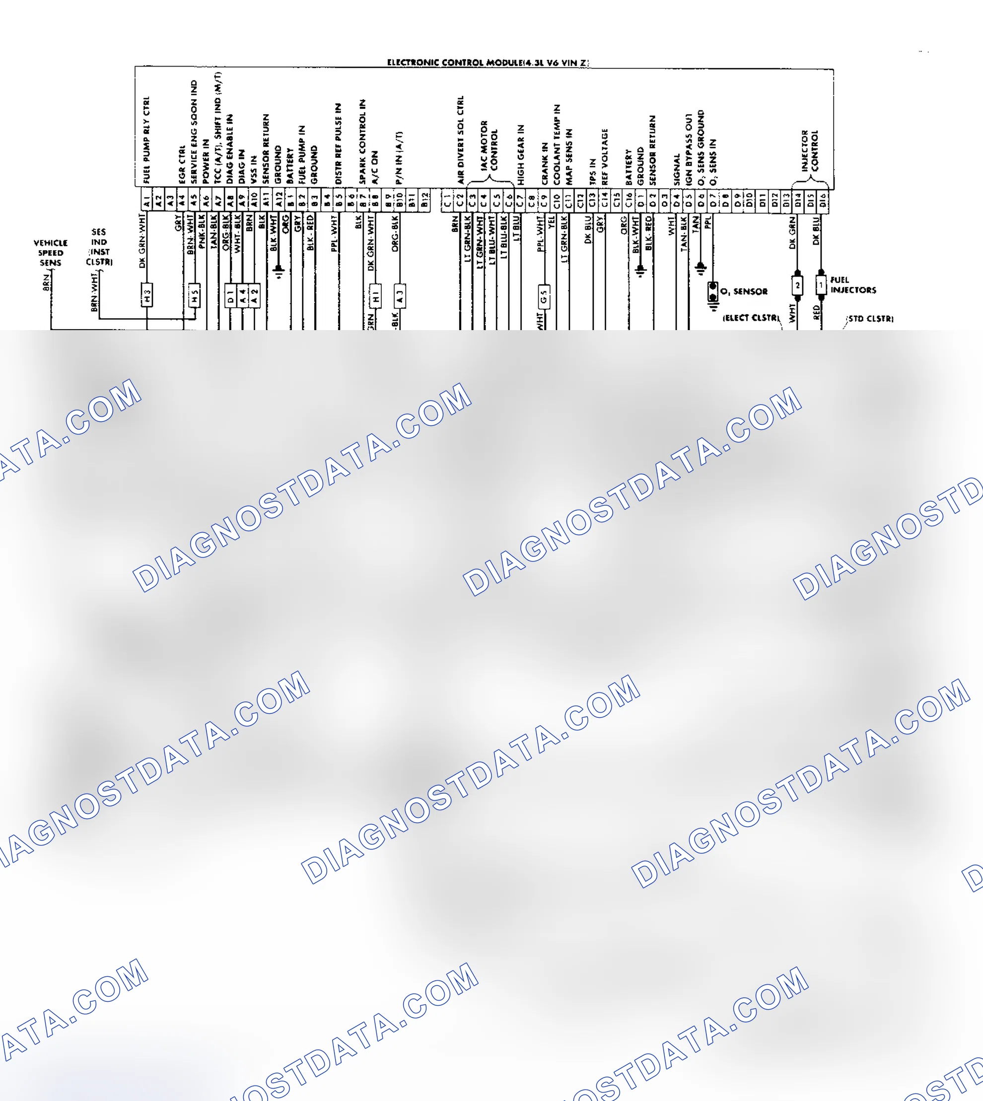 Scheme 157: "M" Series: Astro & Safari (4.3L) Wiring Diagram