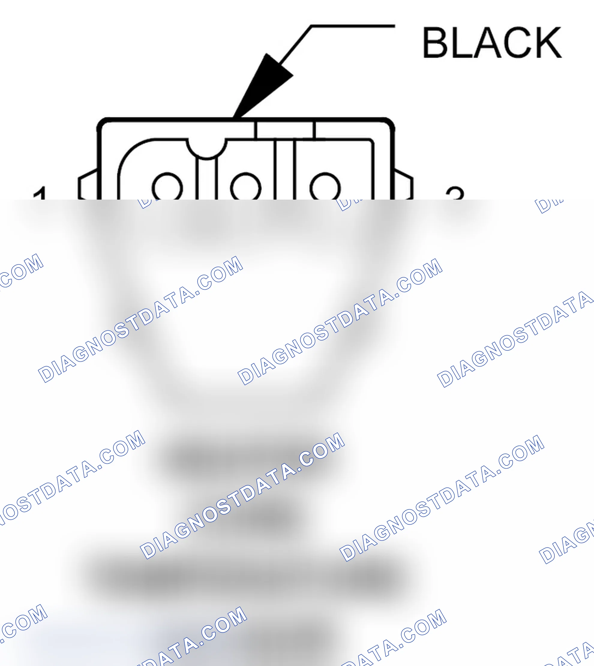 Scheme 140: Heater Core Temperature Sensor Connector End View