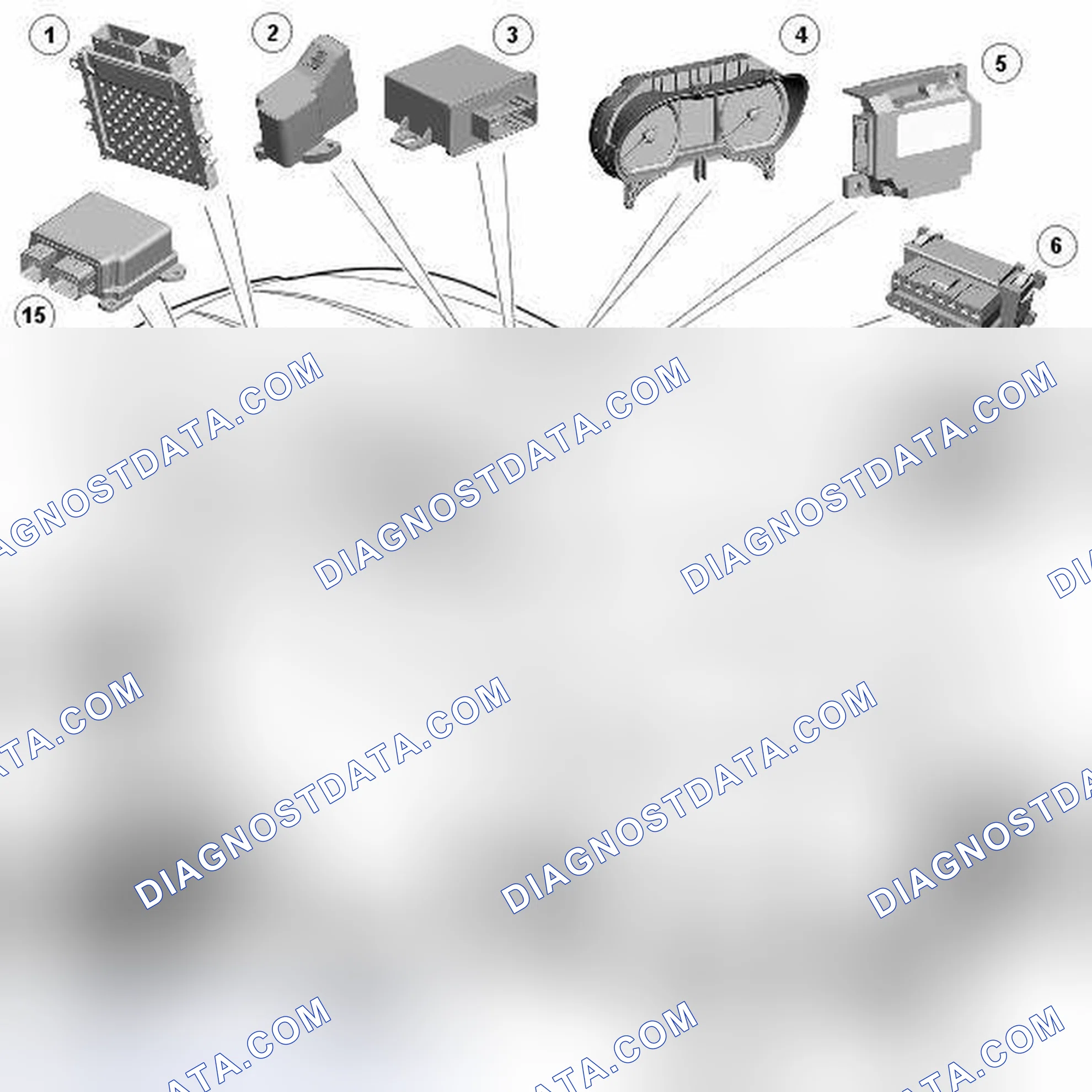 Scheme 5: COMPONENT LOCATION - HIGH SPEED CAN BUS