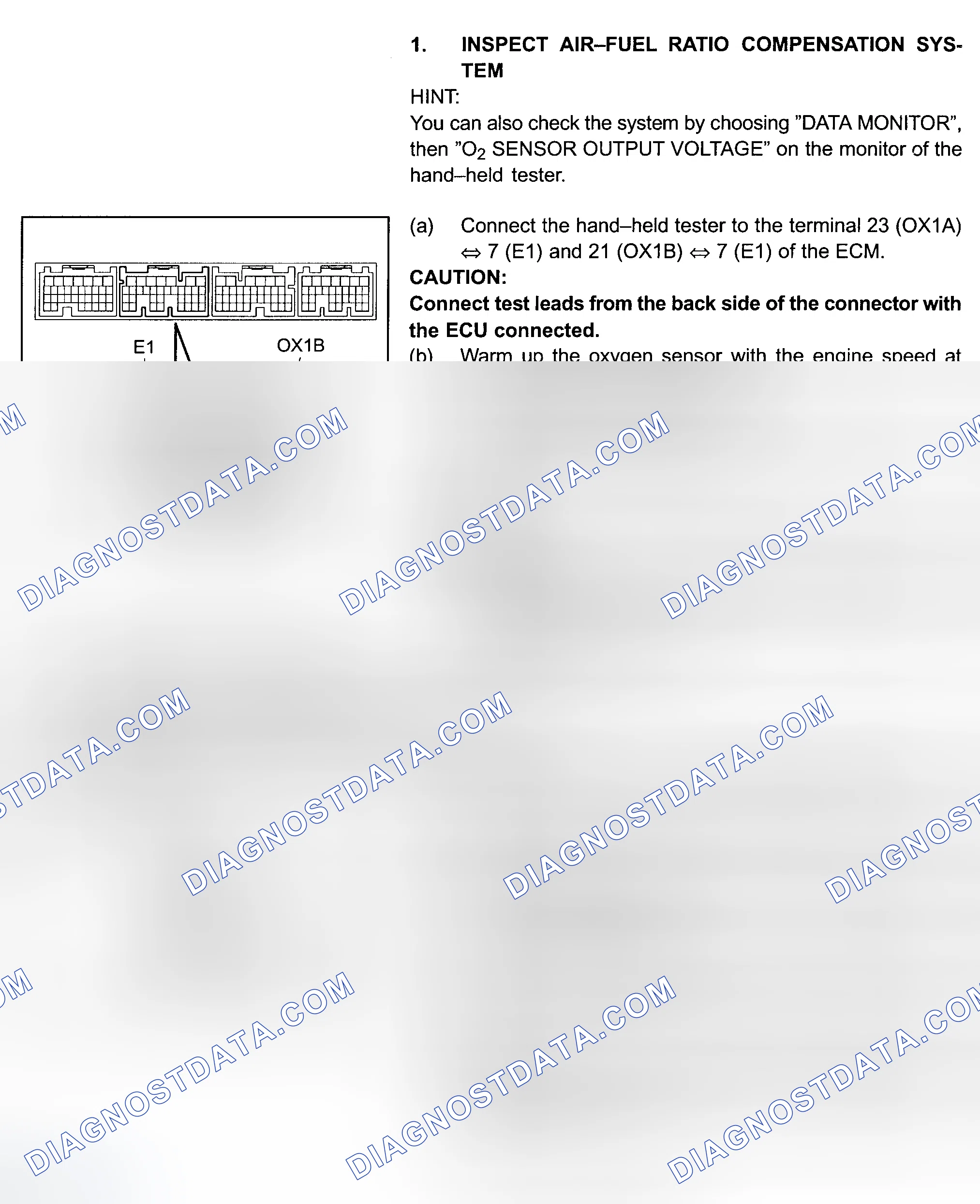 Scheme 276: Fuel EVAP System Test (Matrix With 1ZZ-FE Engine)