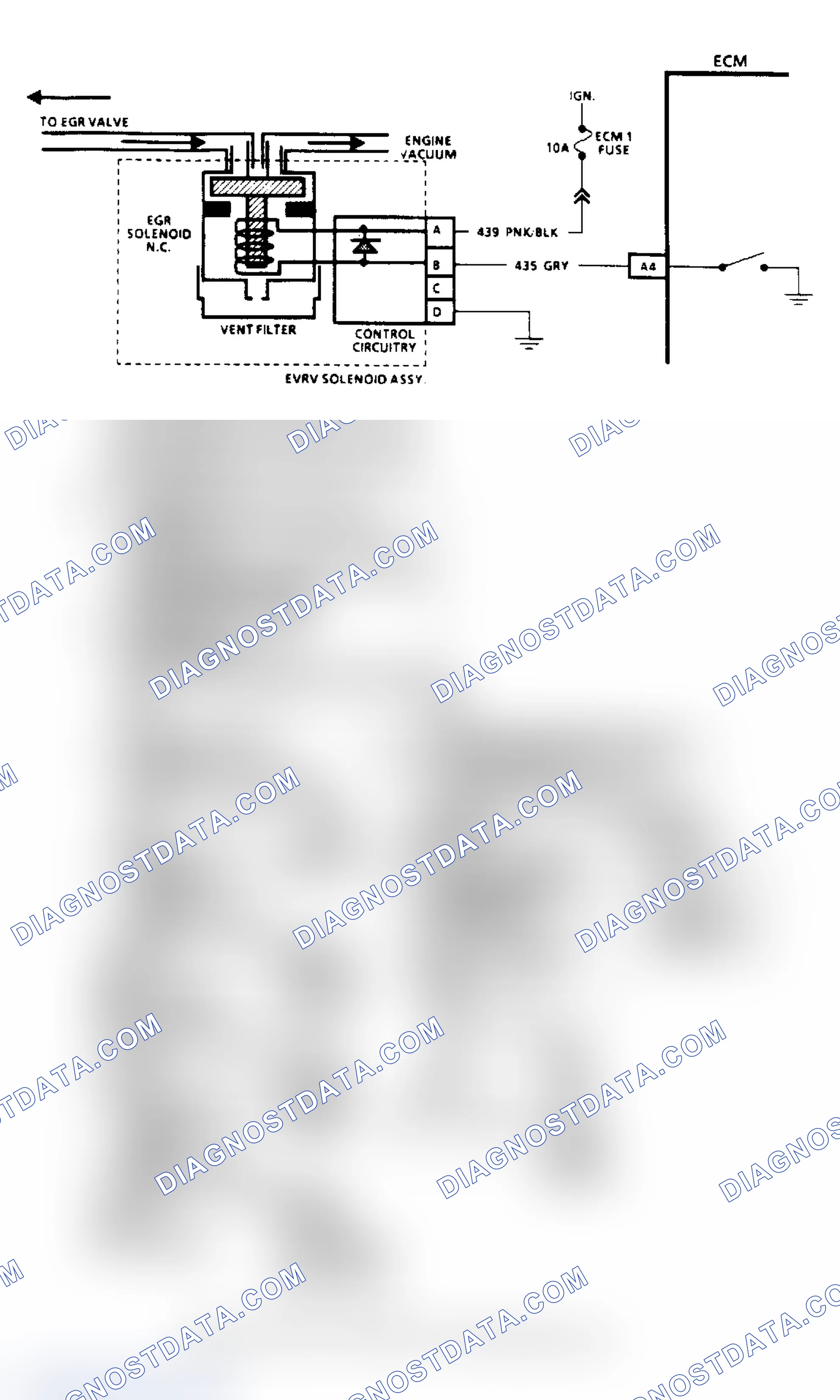 Scheme 61: Code 32, EGR System Failure (2.5L, 4.3L (Except "S/T"), 5.0L & 5.7L Under 8500 GVW) Flow Chart & Schematic