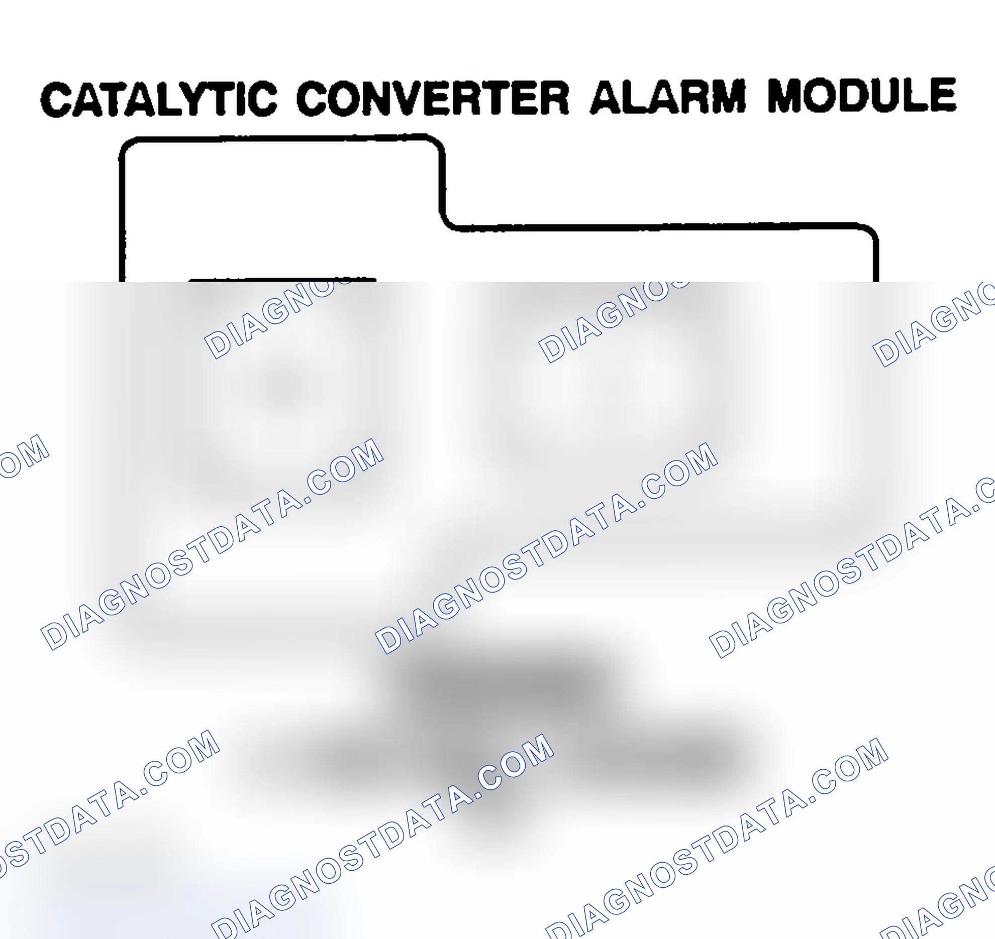 Scheme 98: CATALYTIC CONVERTER ALARM MODULE