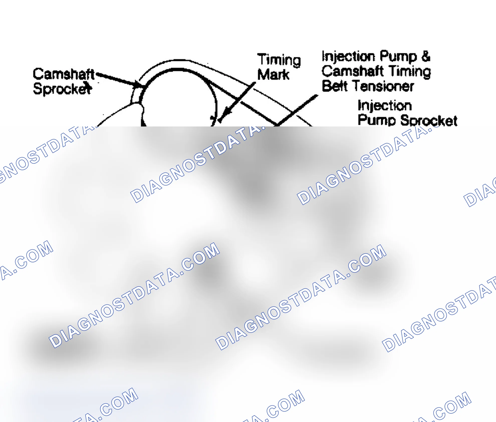 Scheme 14: 2.3L Engine Injection Timing Marks