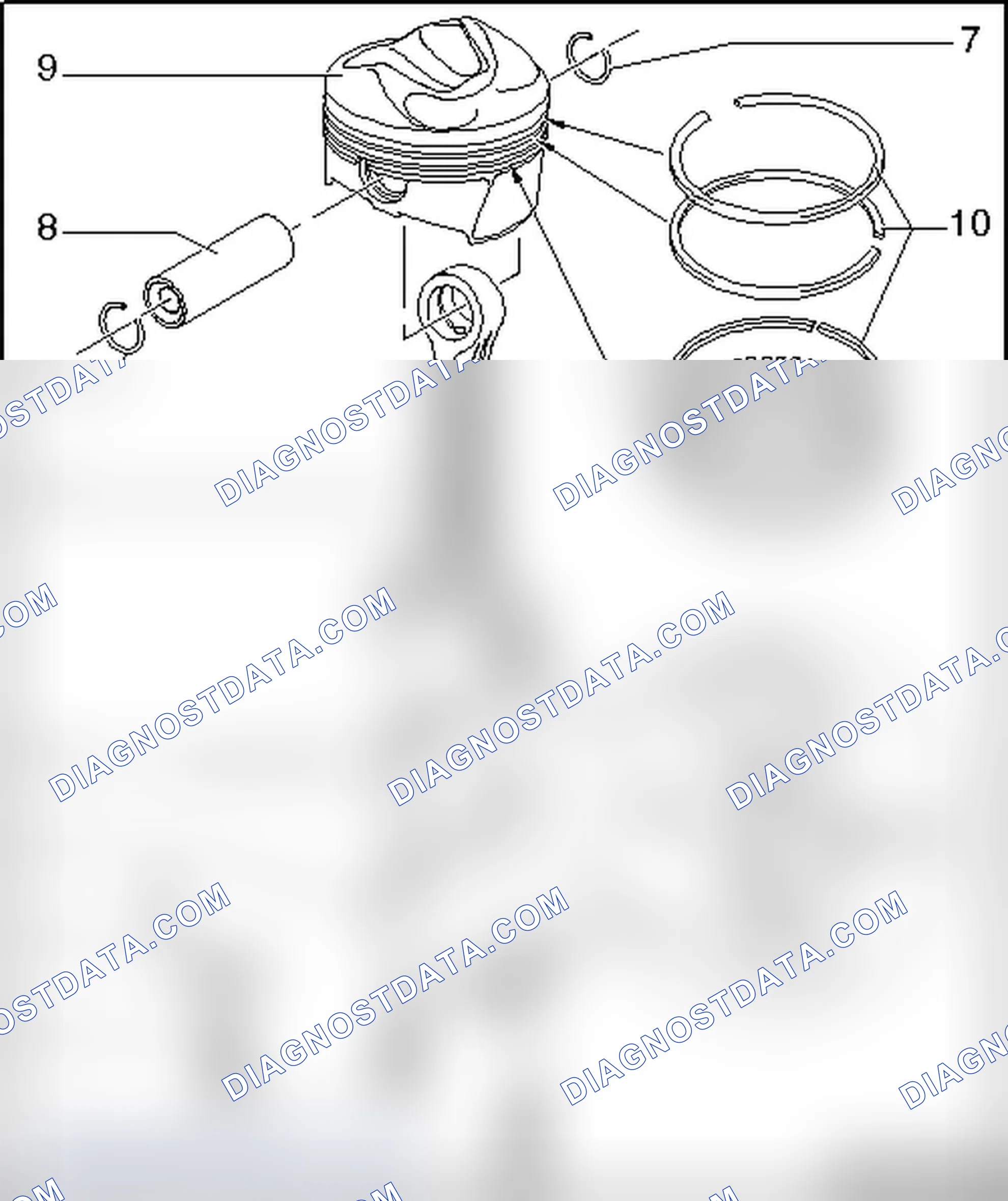 Scheme 629: PISTONS AND CONNECTING ROD OVERVIEW
