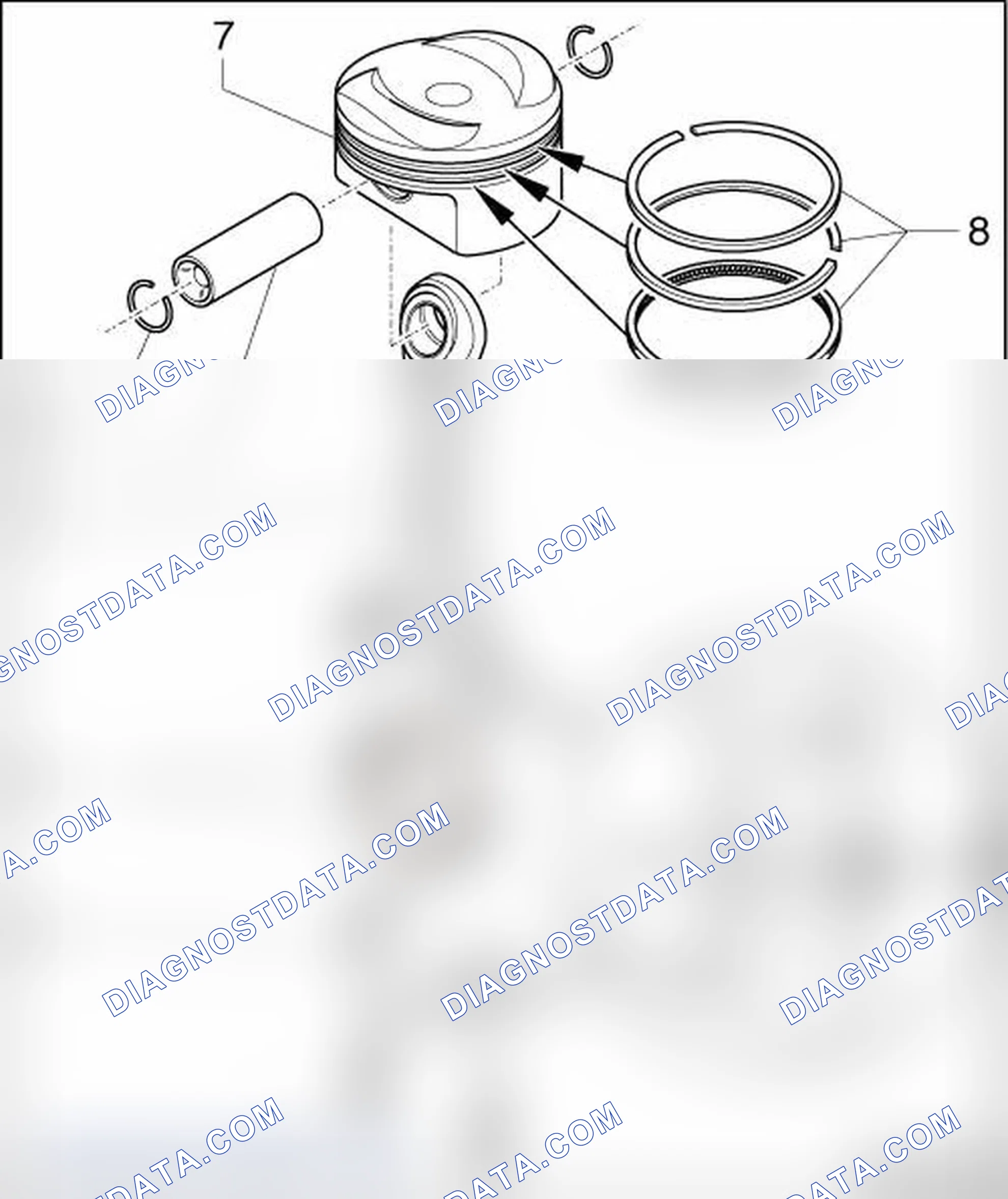 Scheme 11: PISTONS AND CONNECTING ROD ASSEMBLY OVERVIEW