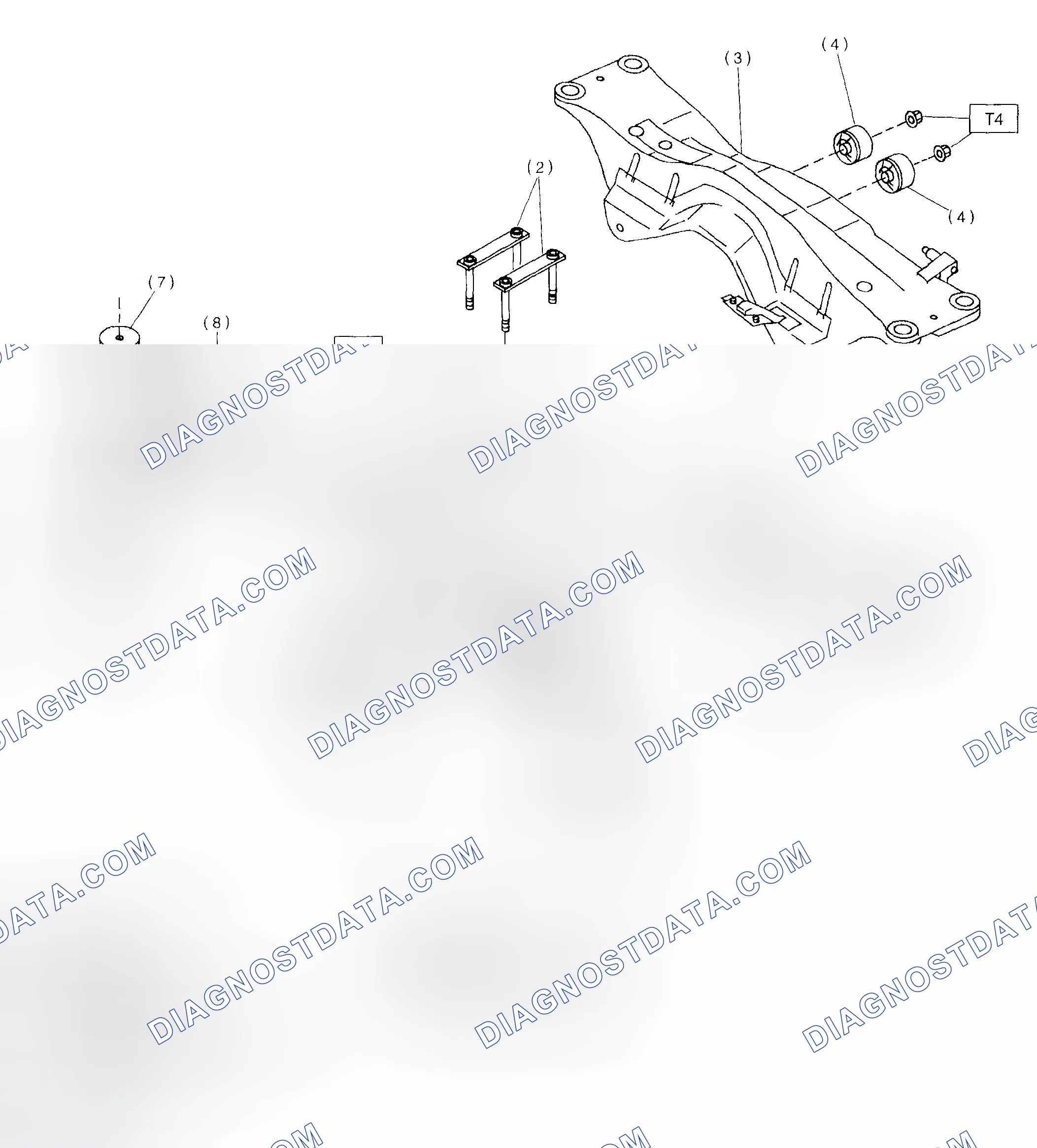 Scheme 164: Identifying Rear Differential Mounting System Components